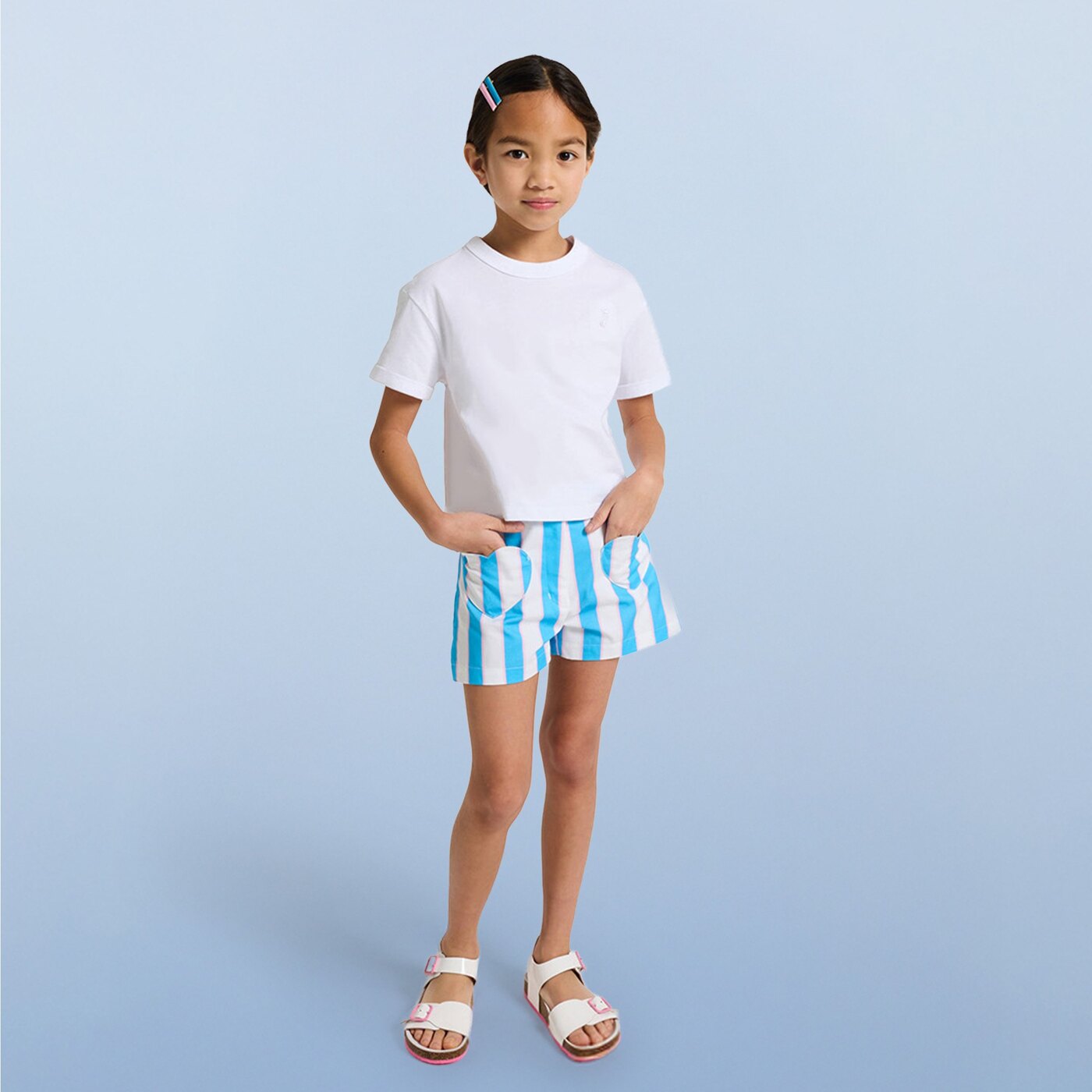Girl boxy-fit T-shirt - blanc jacadi
