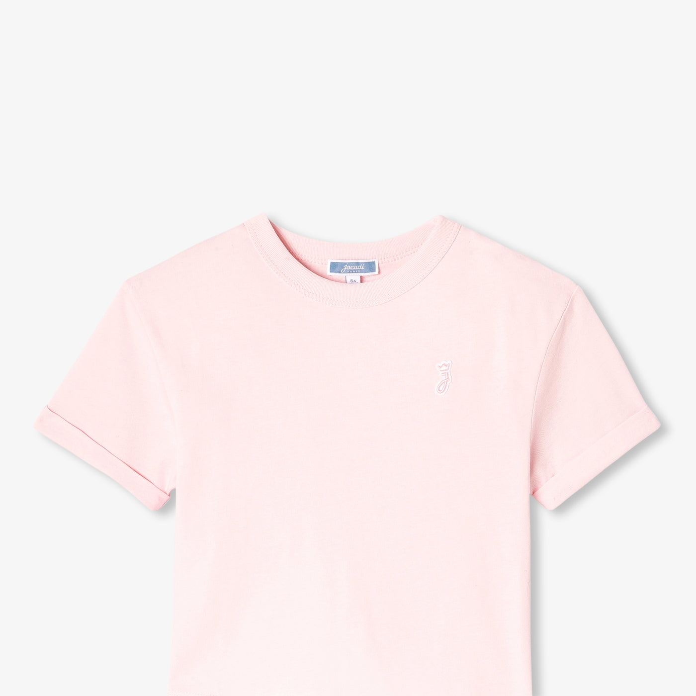 Girl boxy-fit T-shirt - rose poudre jacadi