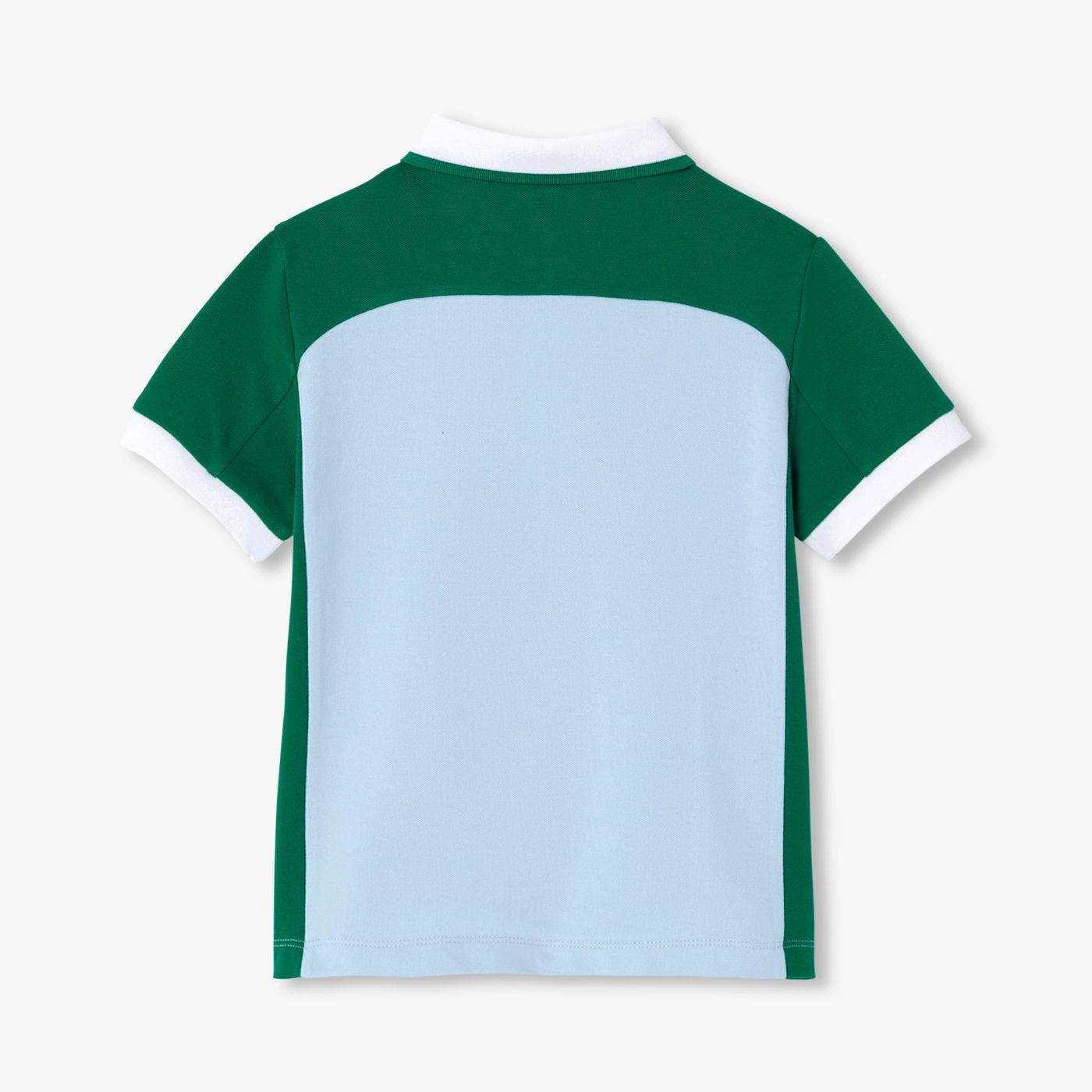 Boy cotton piqué polo shirt - bleu/vert