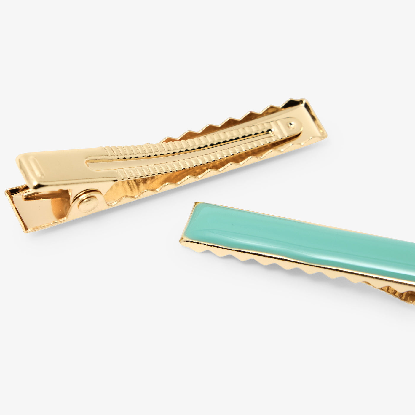 Girl set of 4 flat barrettes - jaune/multico