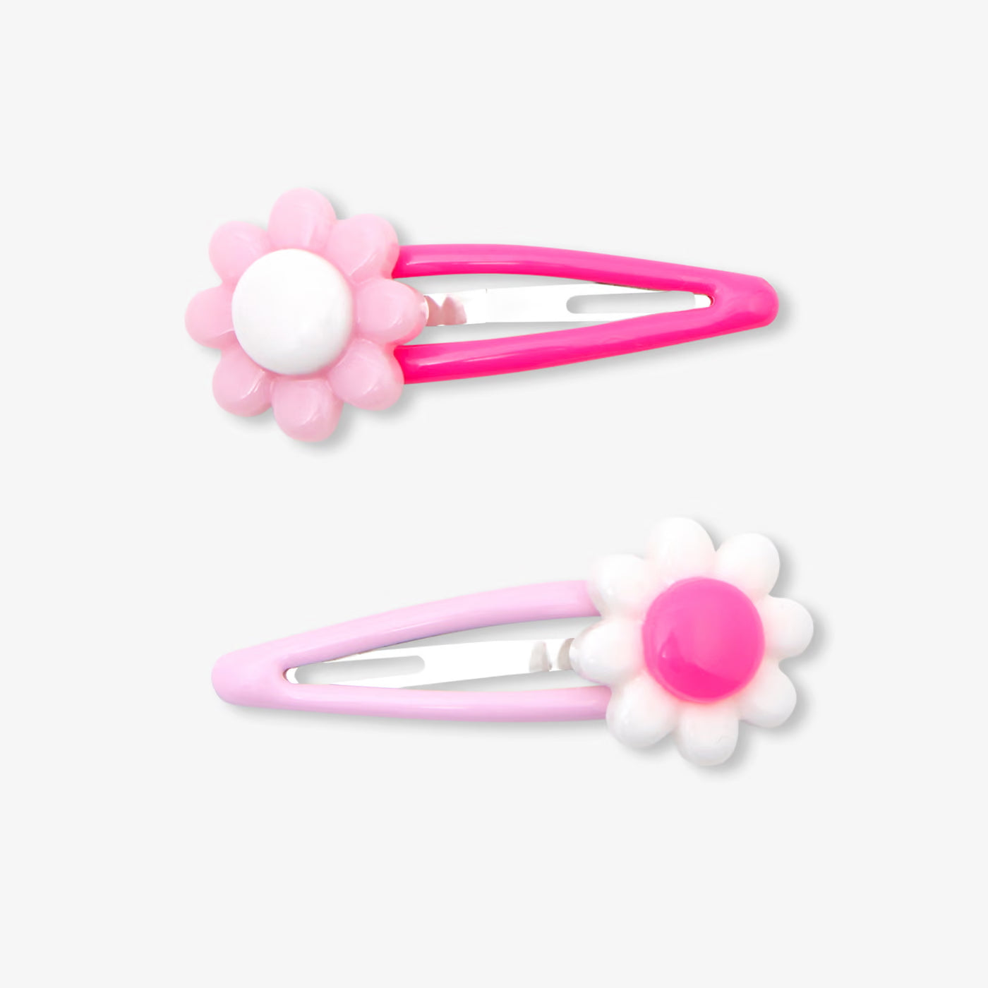 Baby girl click-clack hair clip set - multico