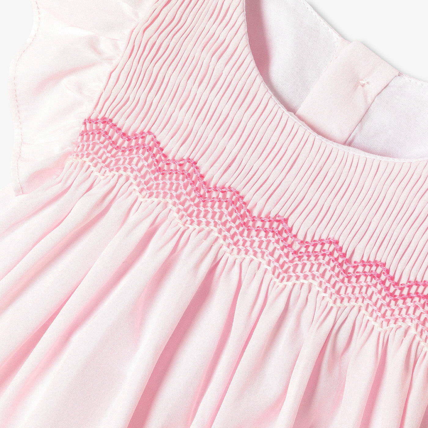 Baby girl poplin set - rose/multico