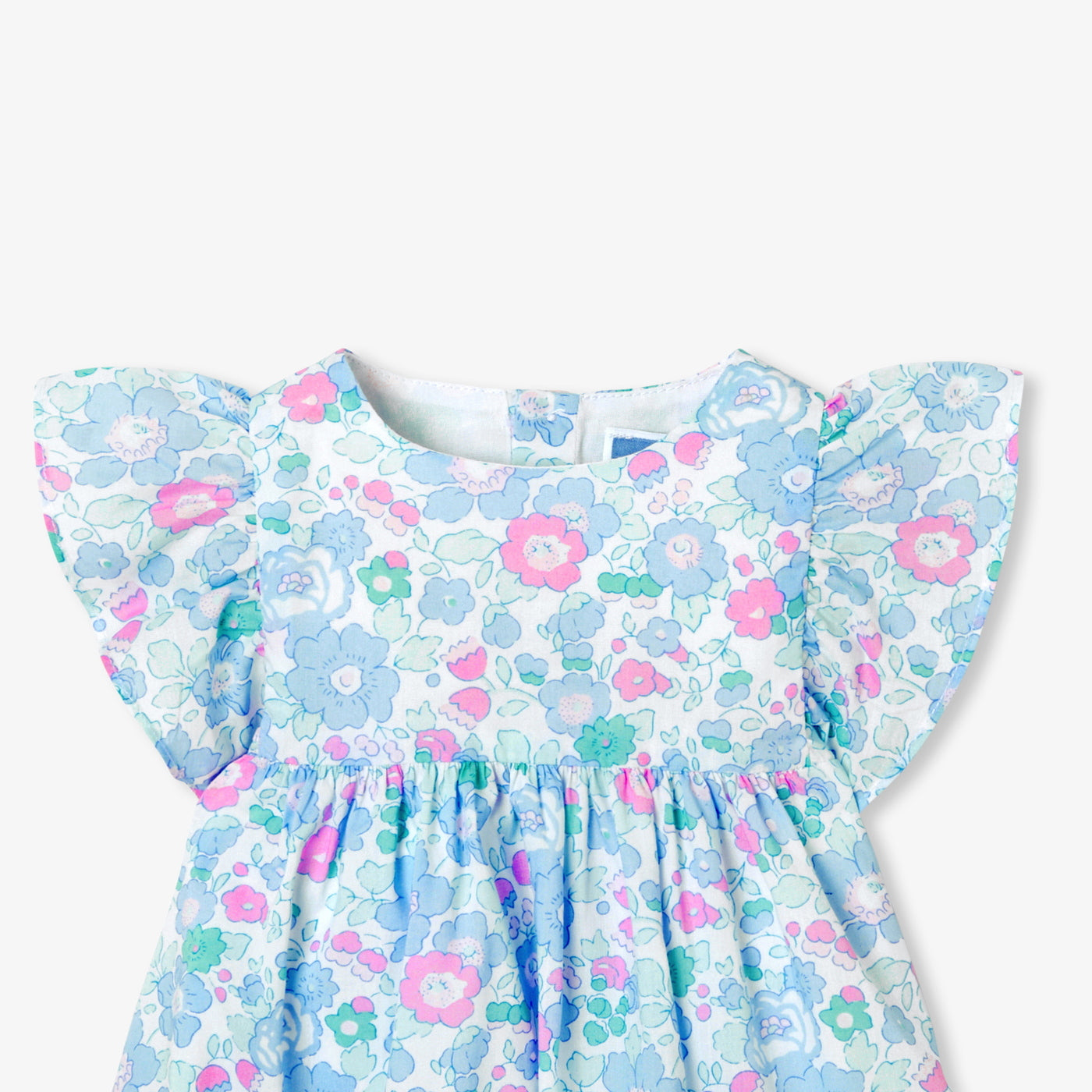 Baby girl dress in Liberty fabric - multico