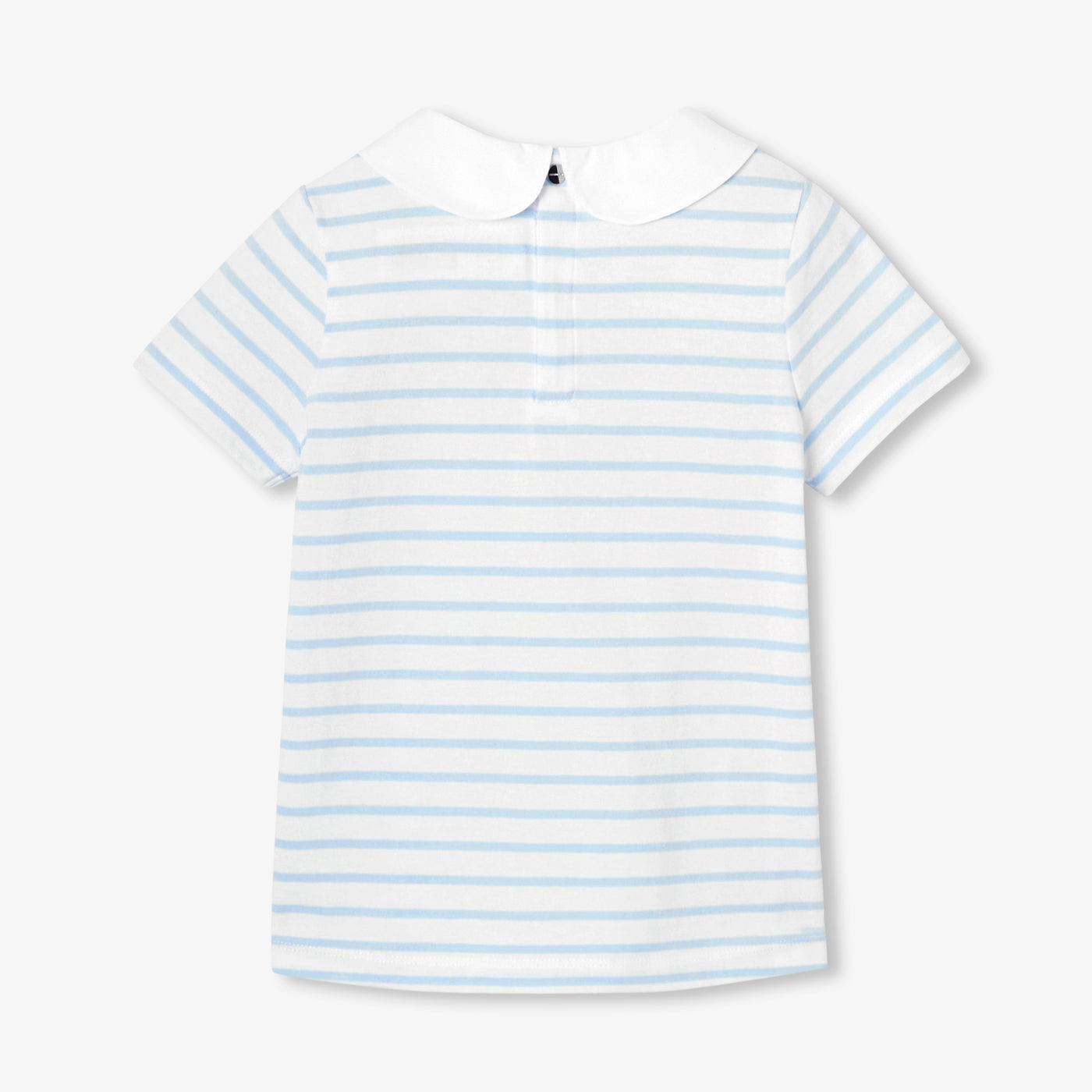 Girl striped polo shirt - blanc/bleu