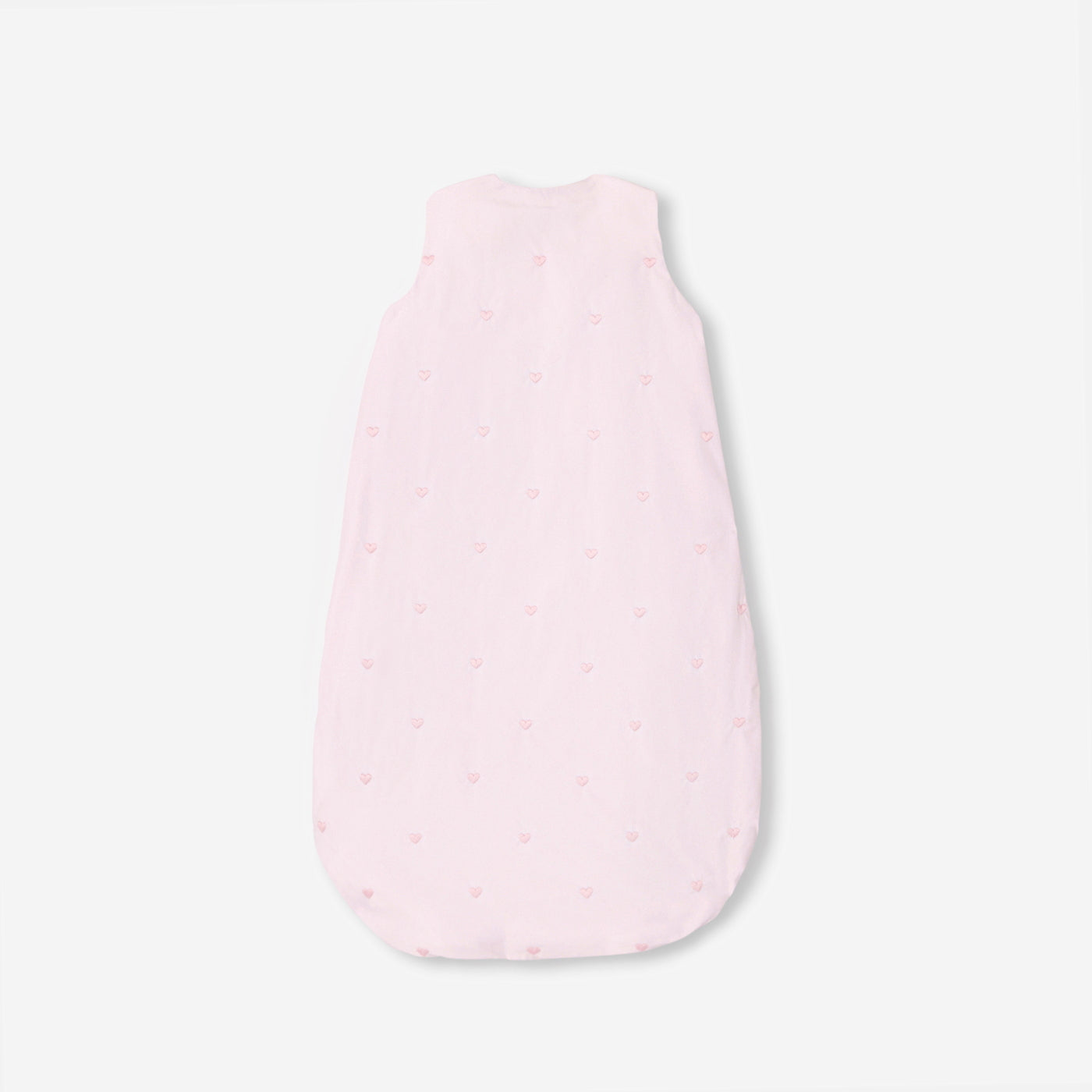 0-6 months embroidered poplin sleeping bag - rose dragee