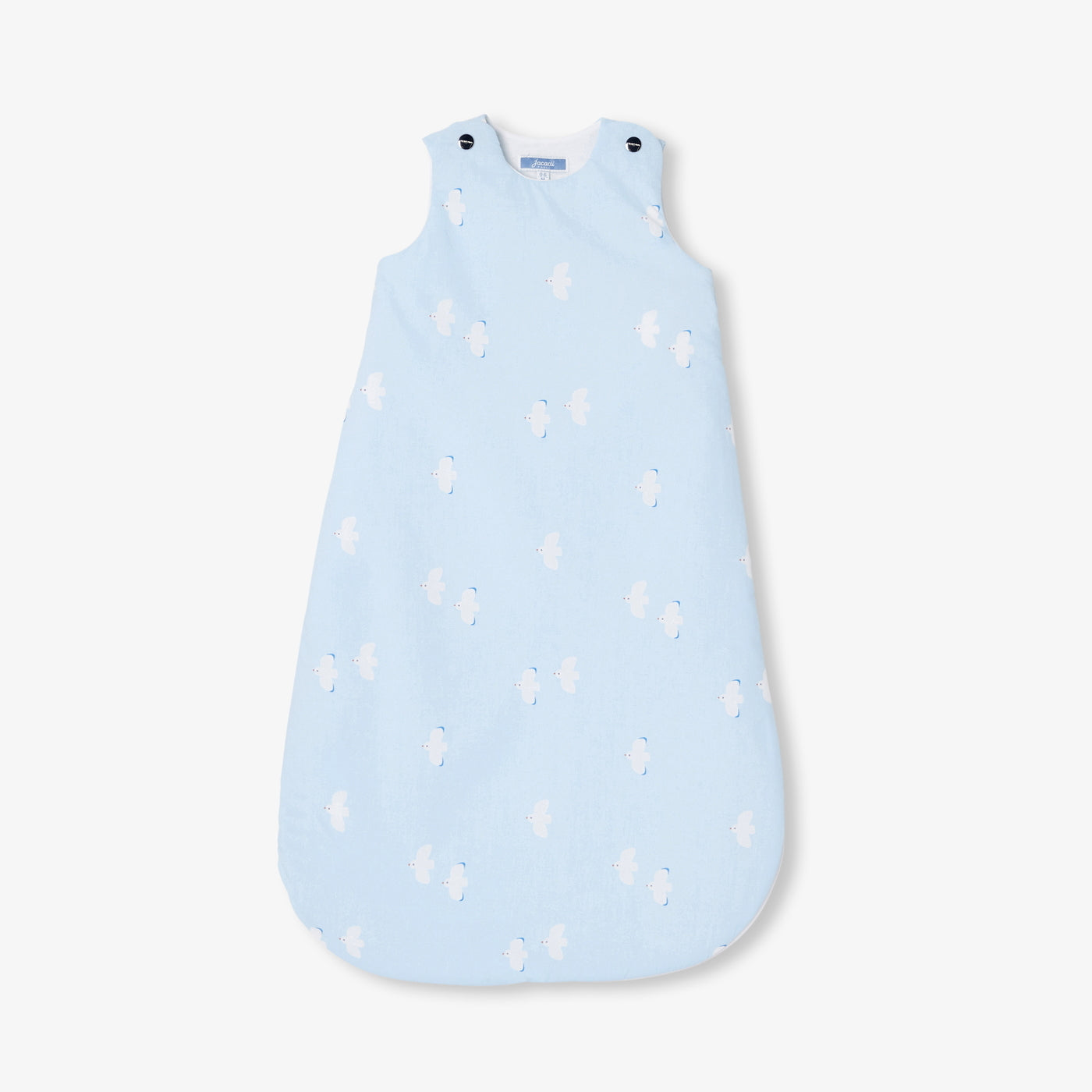 0-6 months poplin cotton sleeping bag - bleu/blanc