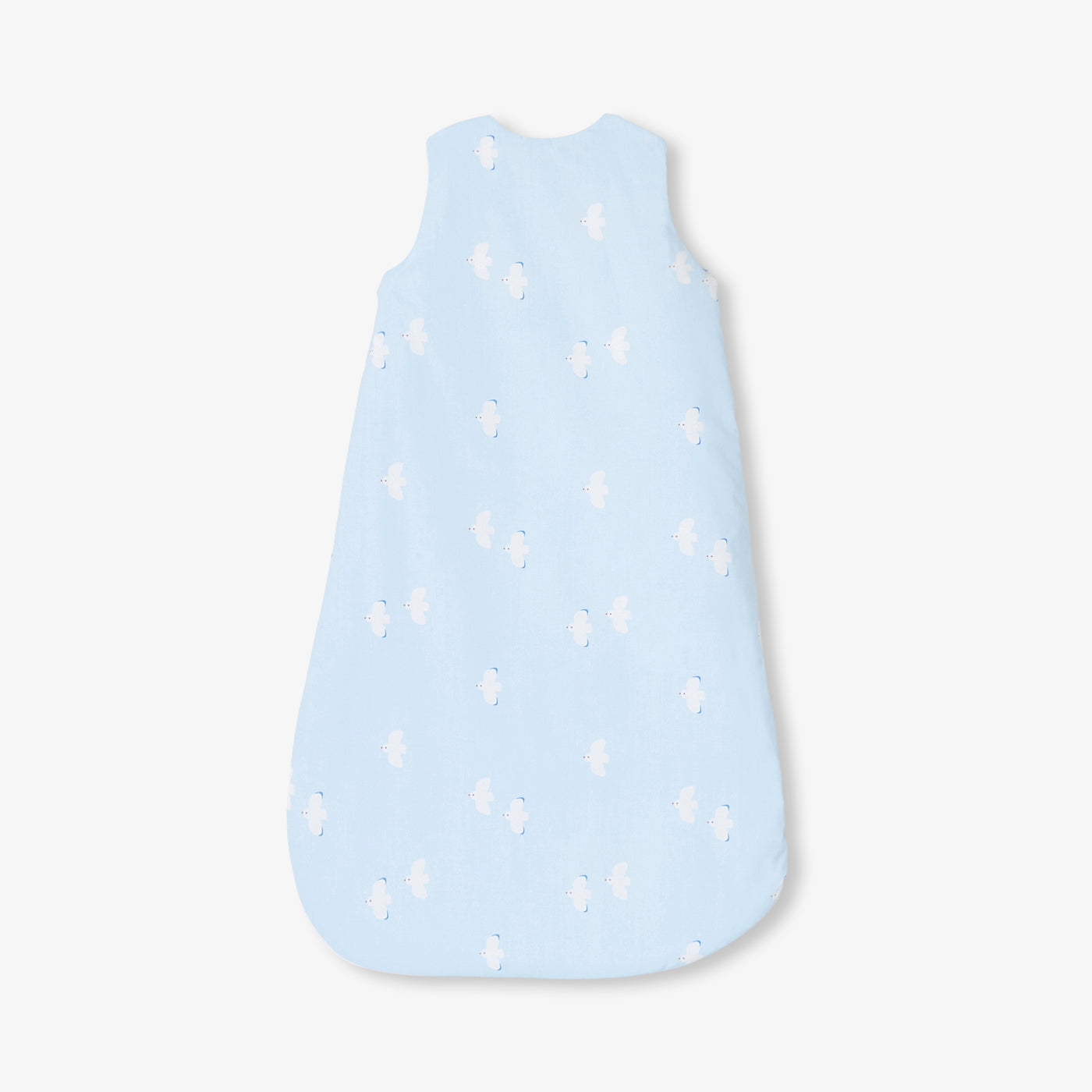 0-6 months poplin cotton sleeping bag - bleu/blanc