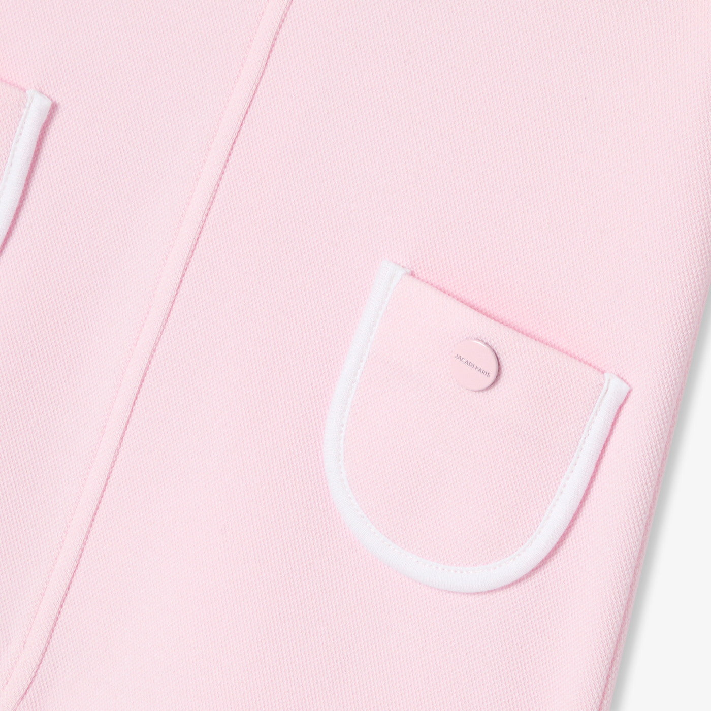 Baby girl cotton piqué dress - rose poudre jacadi