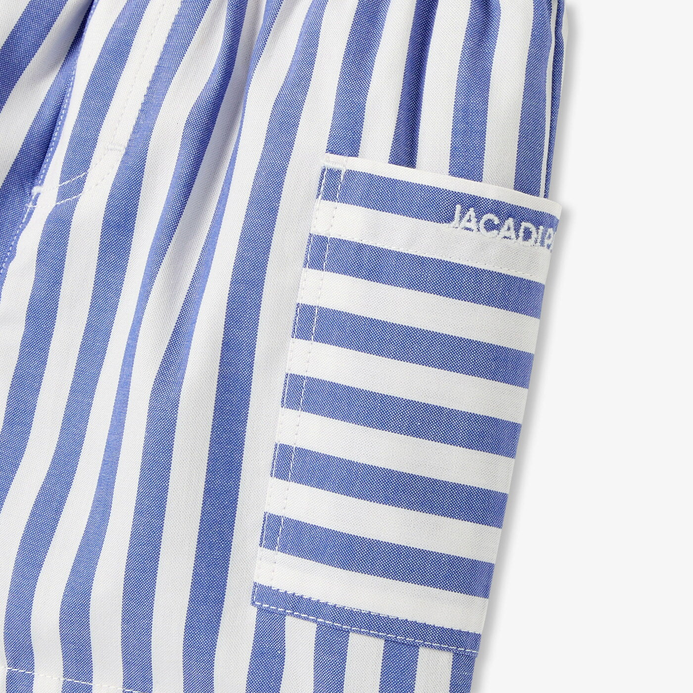 Baby boy striped oxford shorts - blanc/bleu
