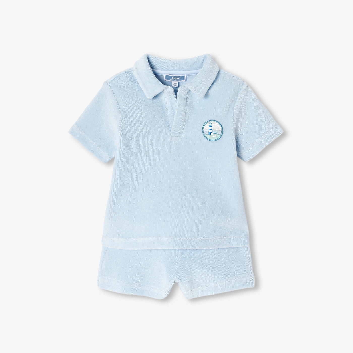 Baby boy terry cotton shorts set - baltique