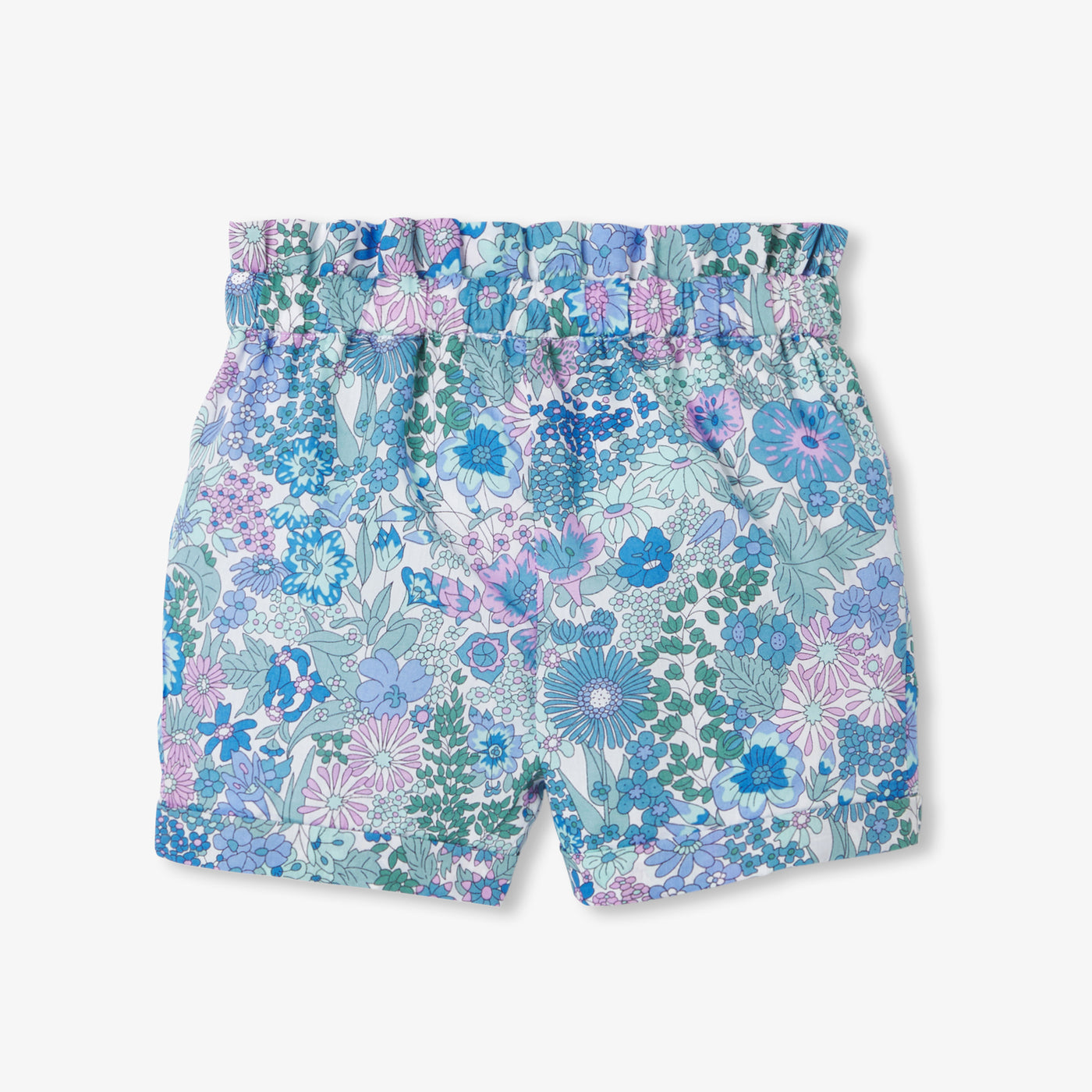 Baby girl shorts in Liberty fabric - bleu/multico