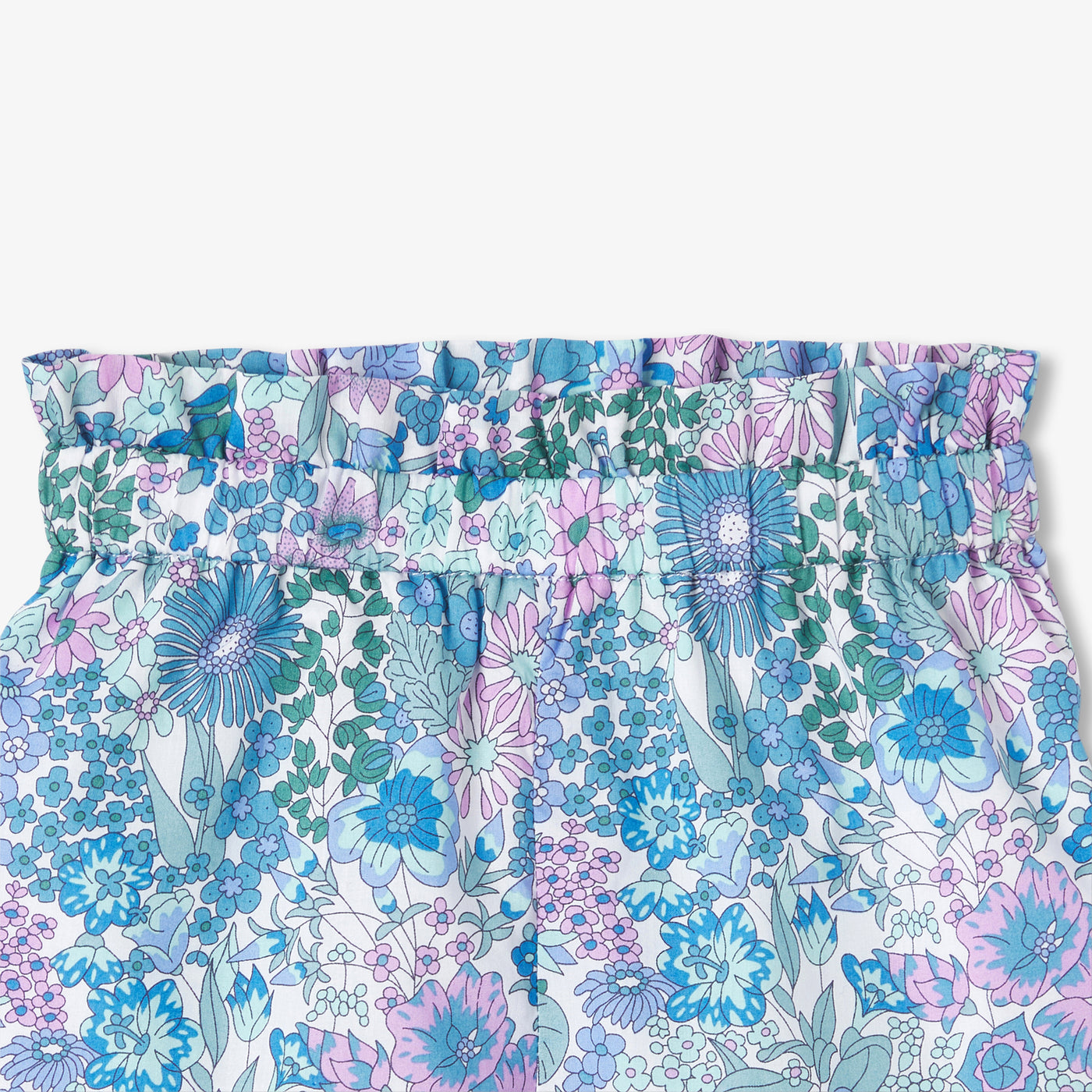 Baby girl shorts in Liberty fabric - bleu/multico