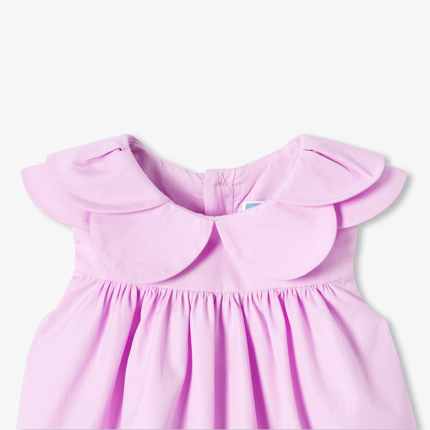 Baby girl poplin dress - lilas