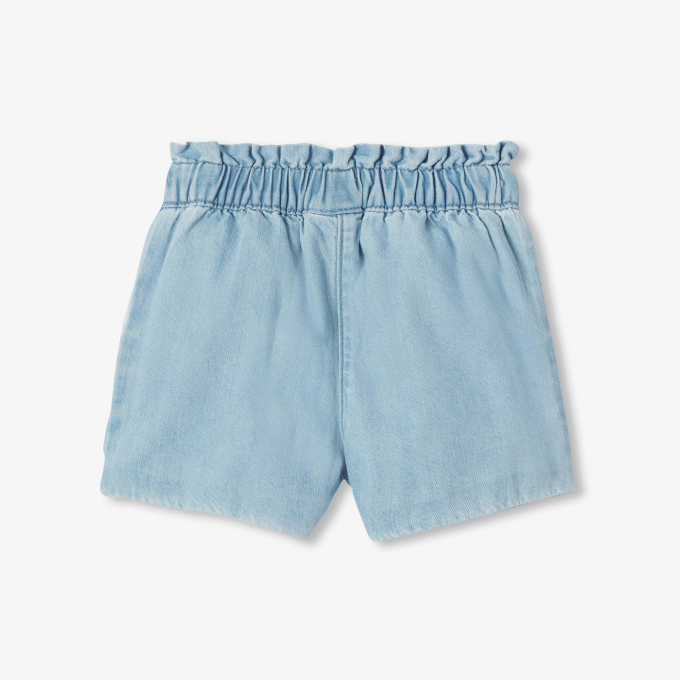 Baby girl denim shorts - denim clair