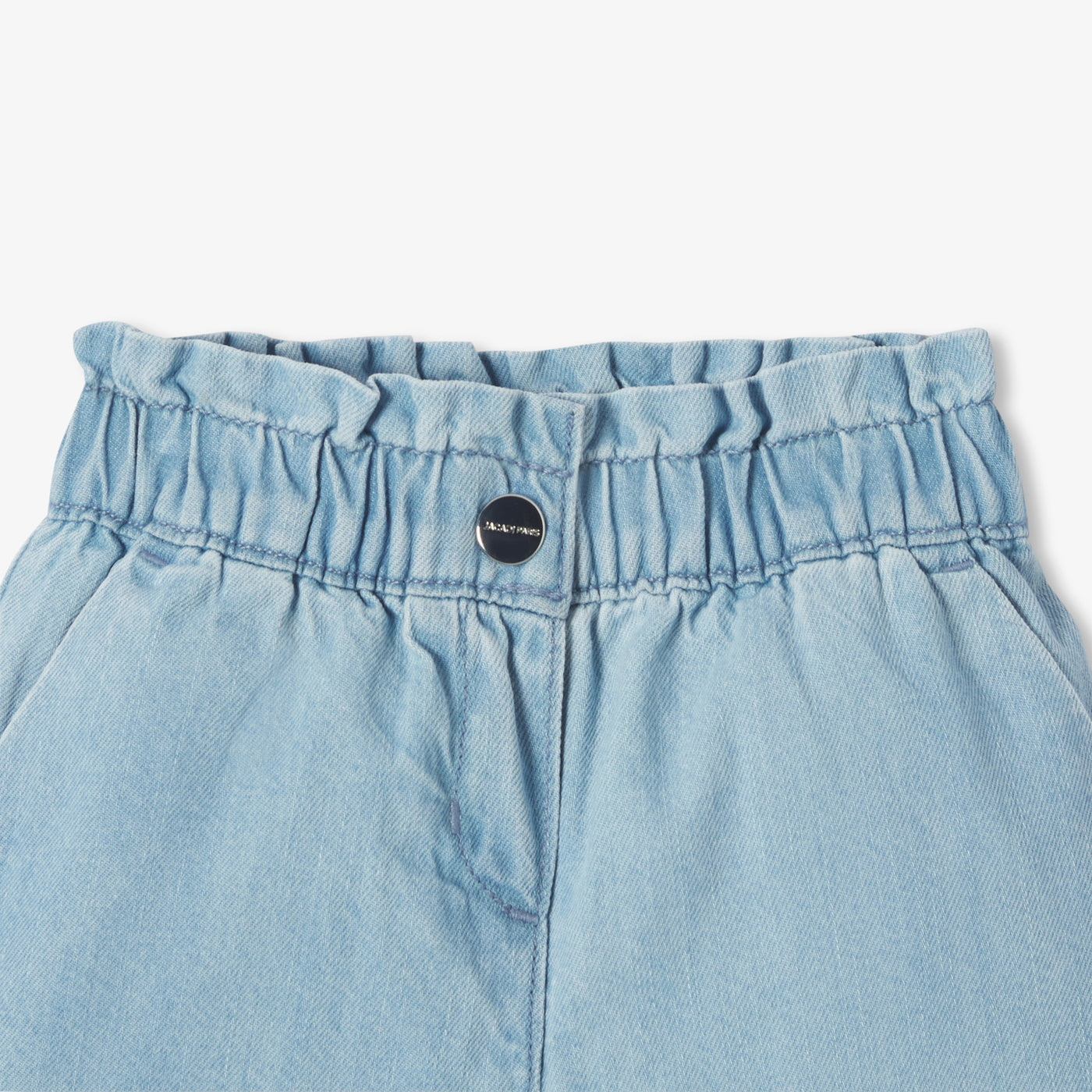 Baby girl denim shorts - denim clair