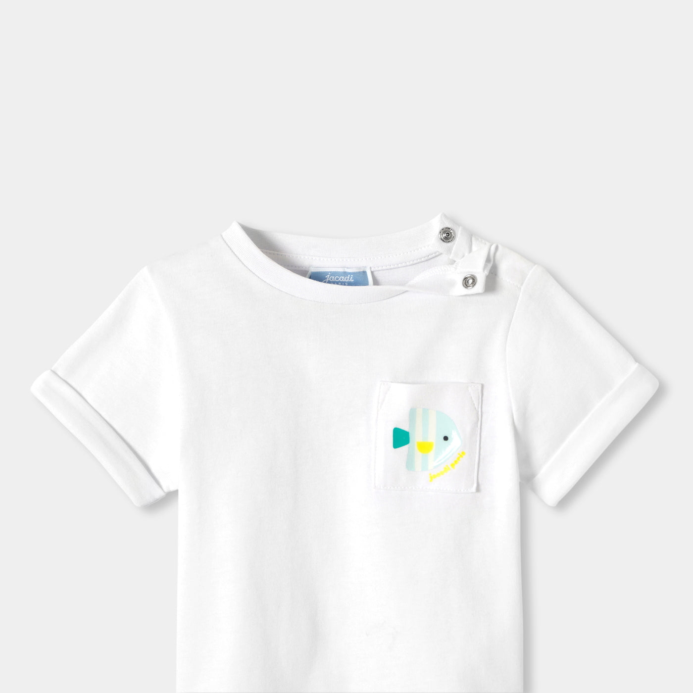 Baby boy cotton T-shirt - blanc jacadi