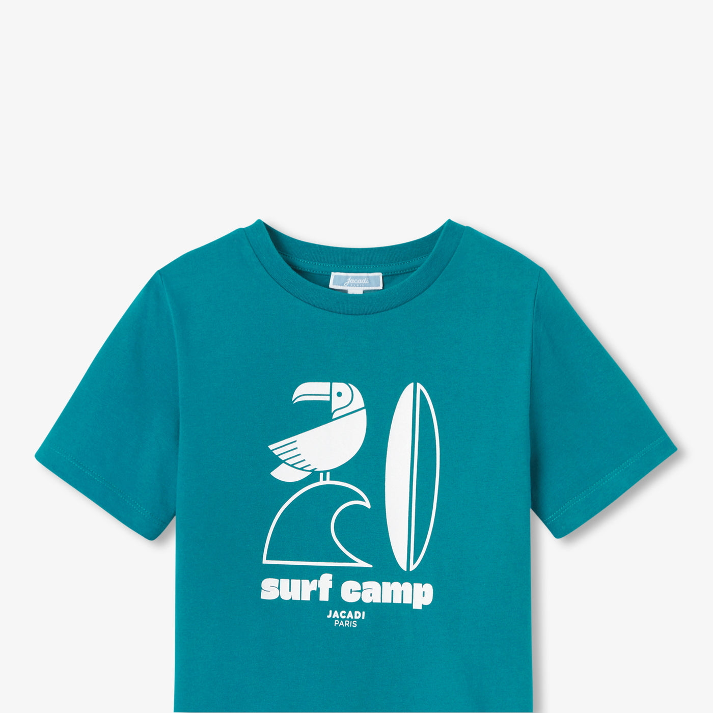 Boy cotton T-shirt - petrole