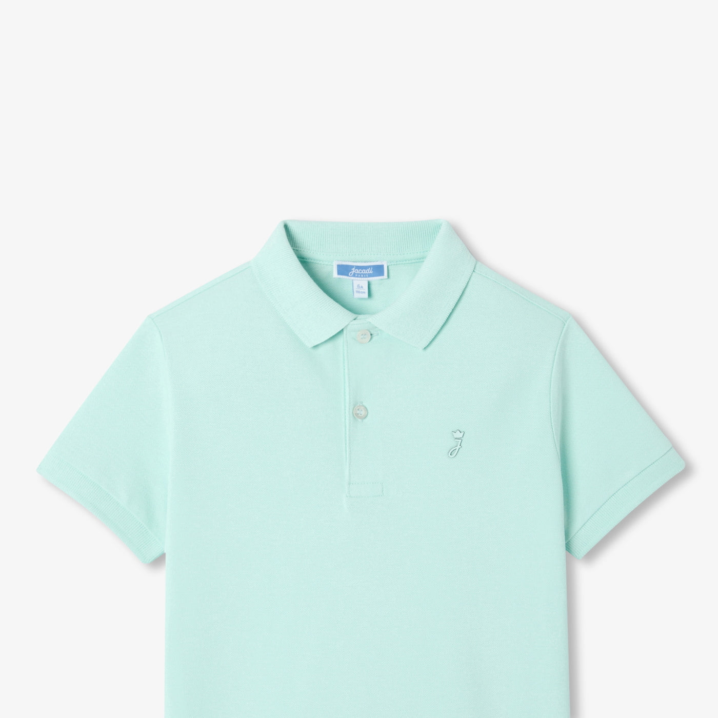 Child cotton polo shirt - vert pale