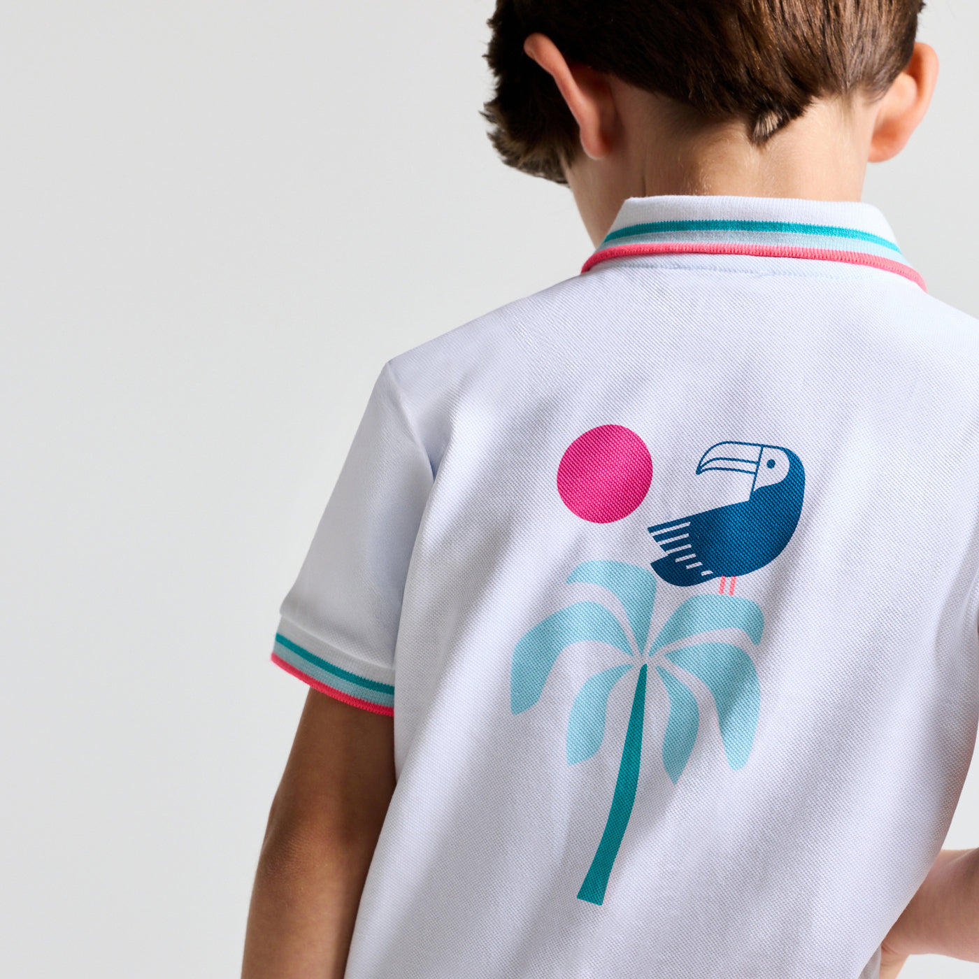 Boy mini piqué cotton polo shirt - blanc jacadi