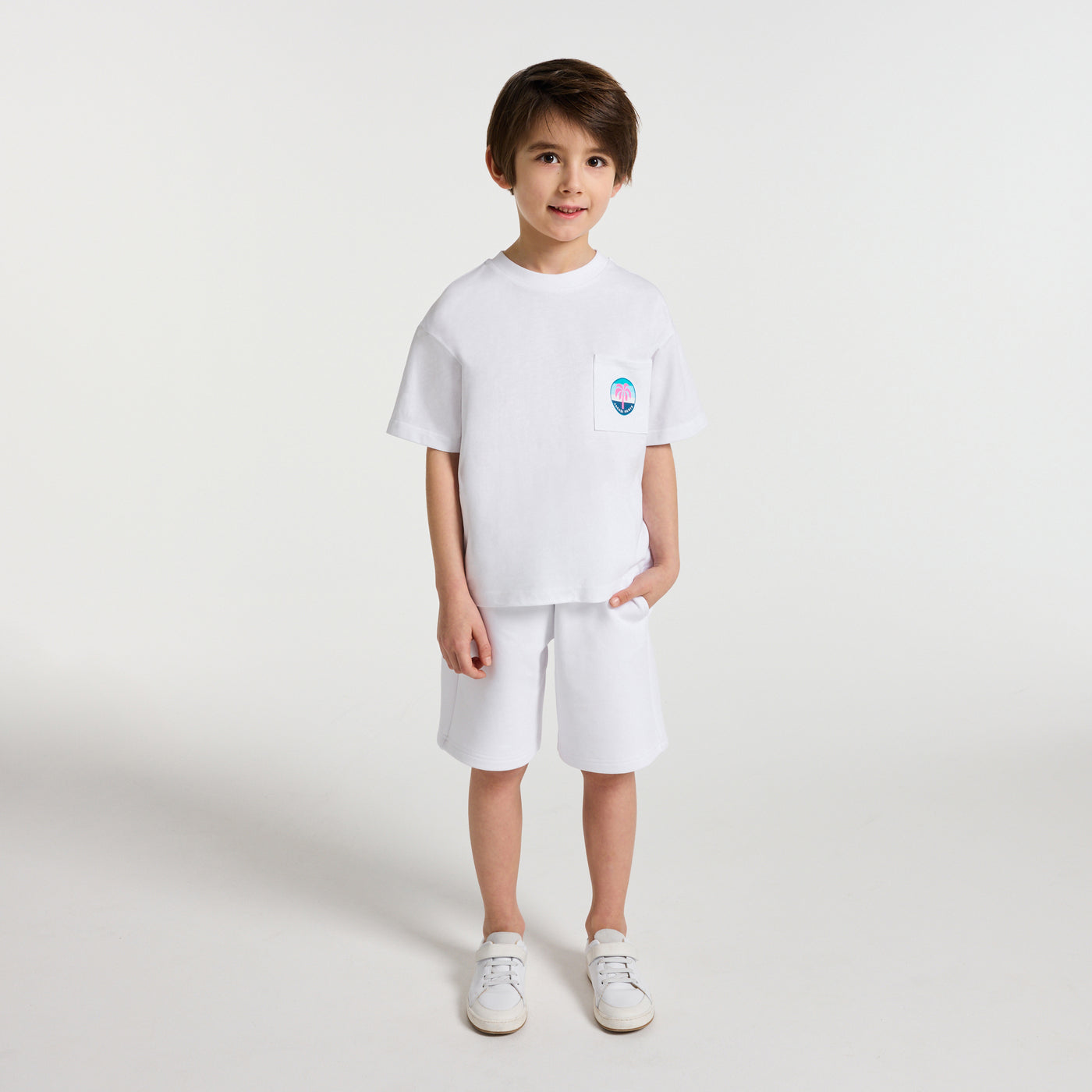 Boy jersey Bermuda shorts - blanc jacadi
