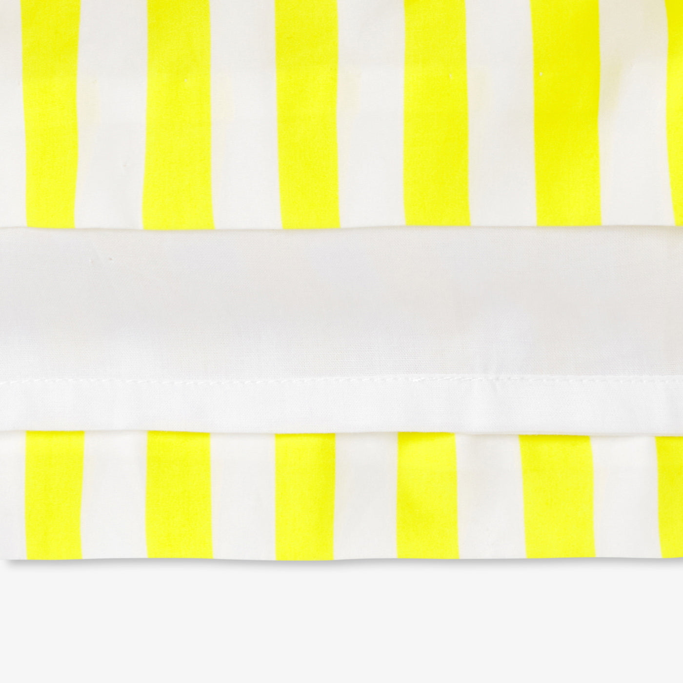 Girl striped poplin dress - jaune/blanc