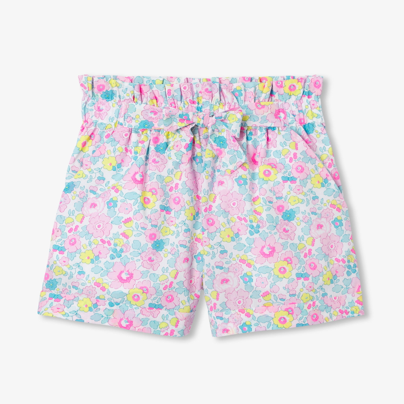 Girl Liberty fabric shorts - blanc/multico