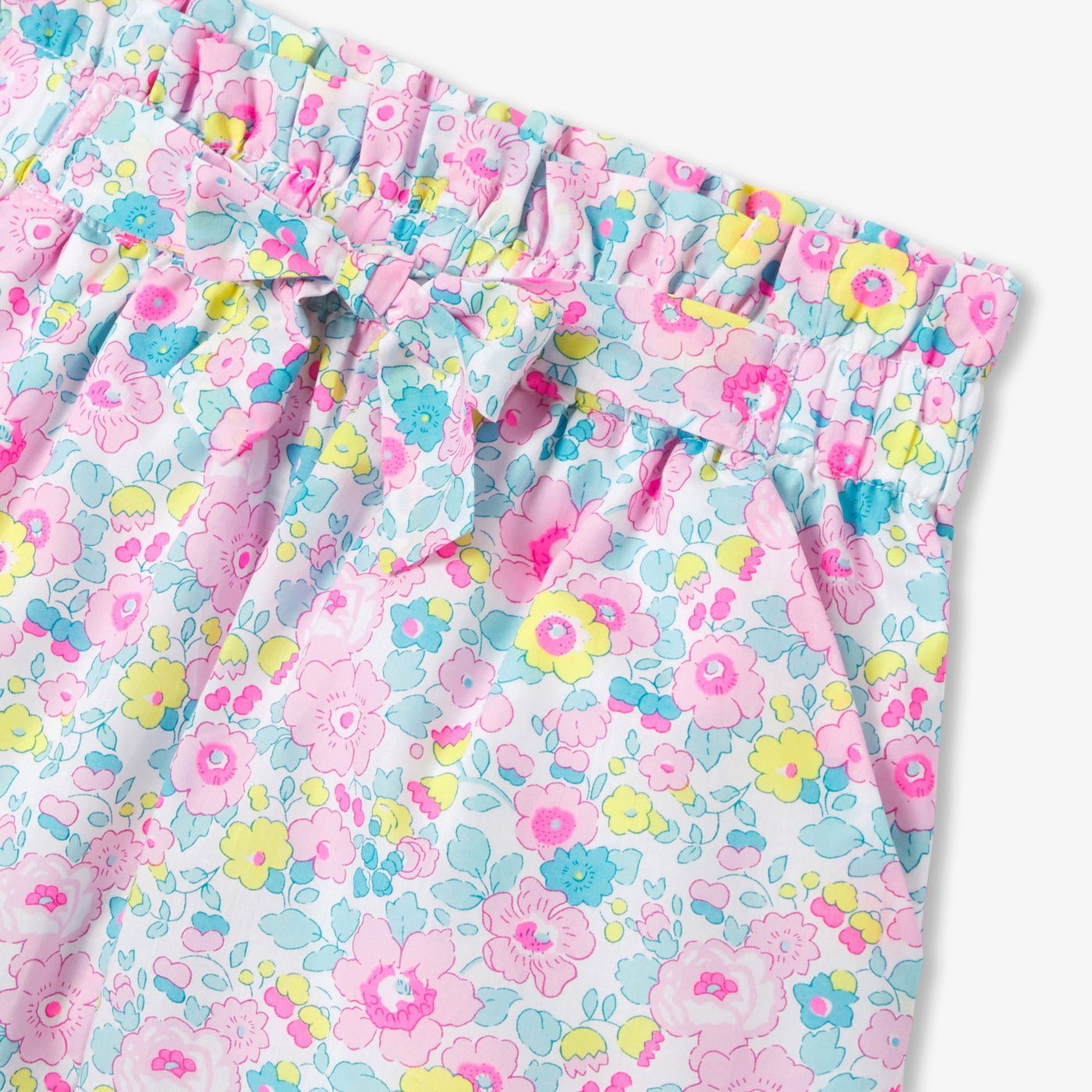 Girl Liberty fabric shorts - blanc/multico