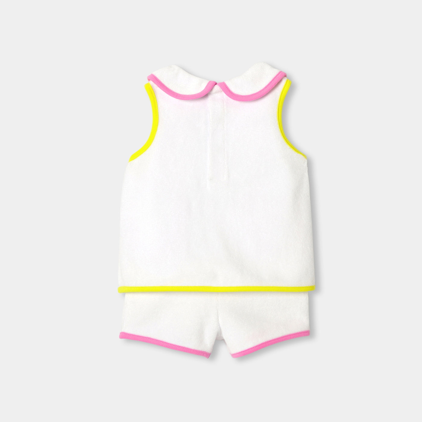 Baby girl terry cloth shorts set - blanc jacadi