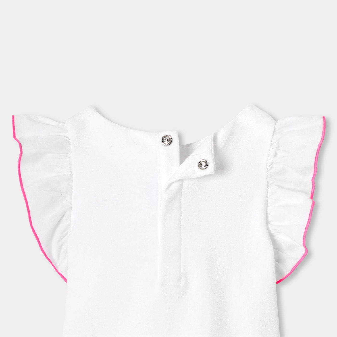 Baby girl interlock cotton T-shirt - blanc jacadi