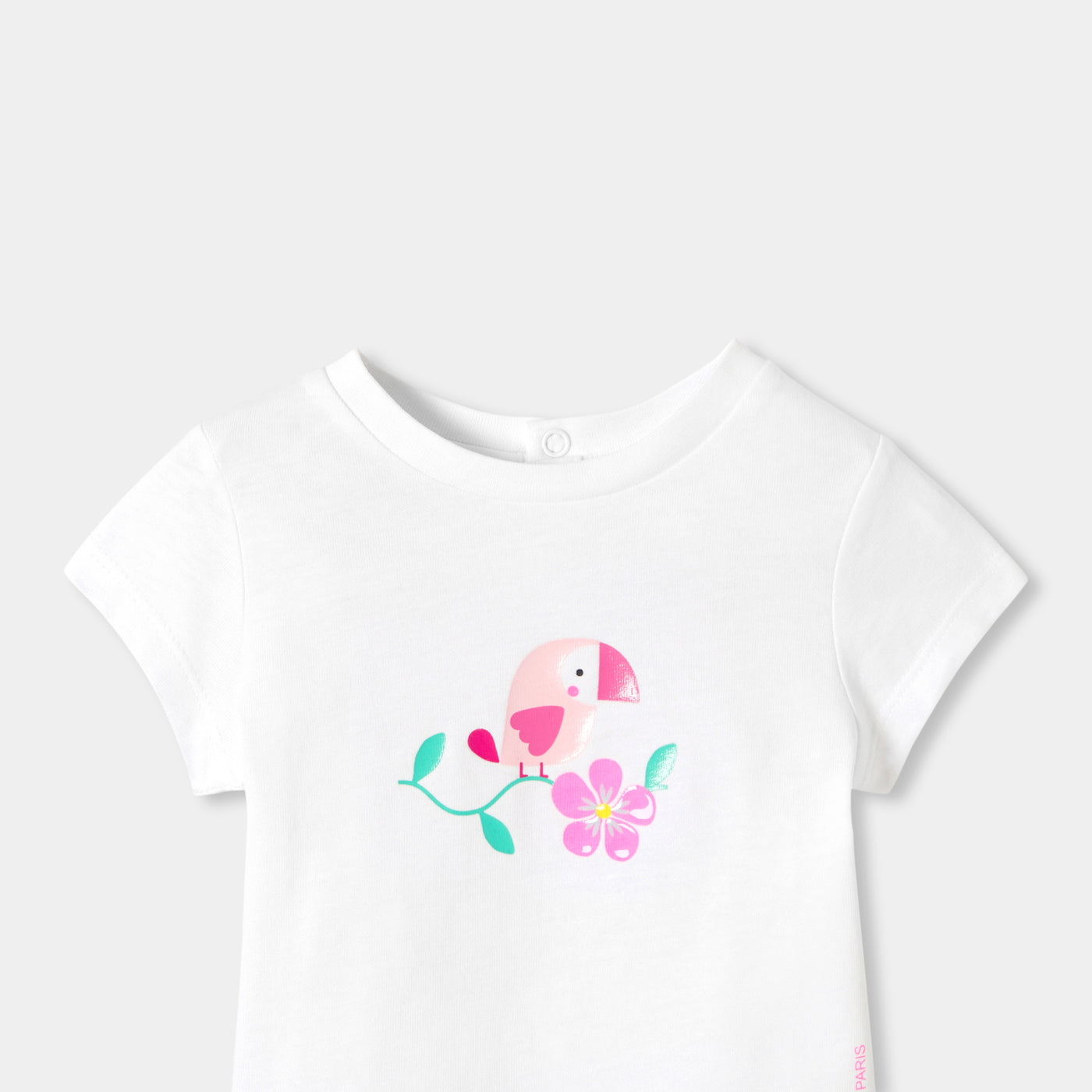 Baby girl cotton T-shirt - blanc jacadi