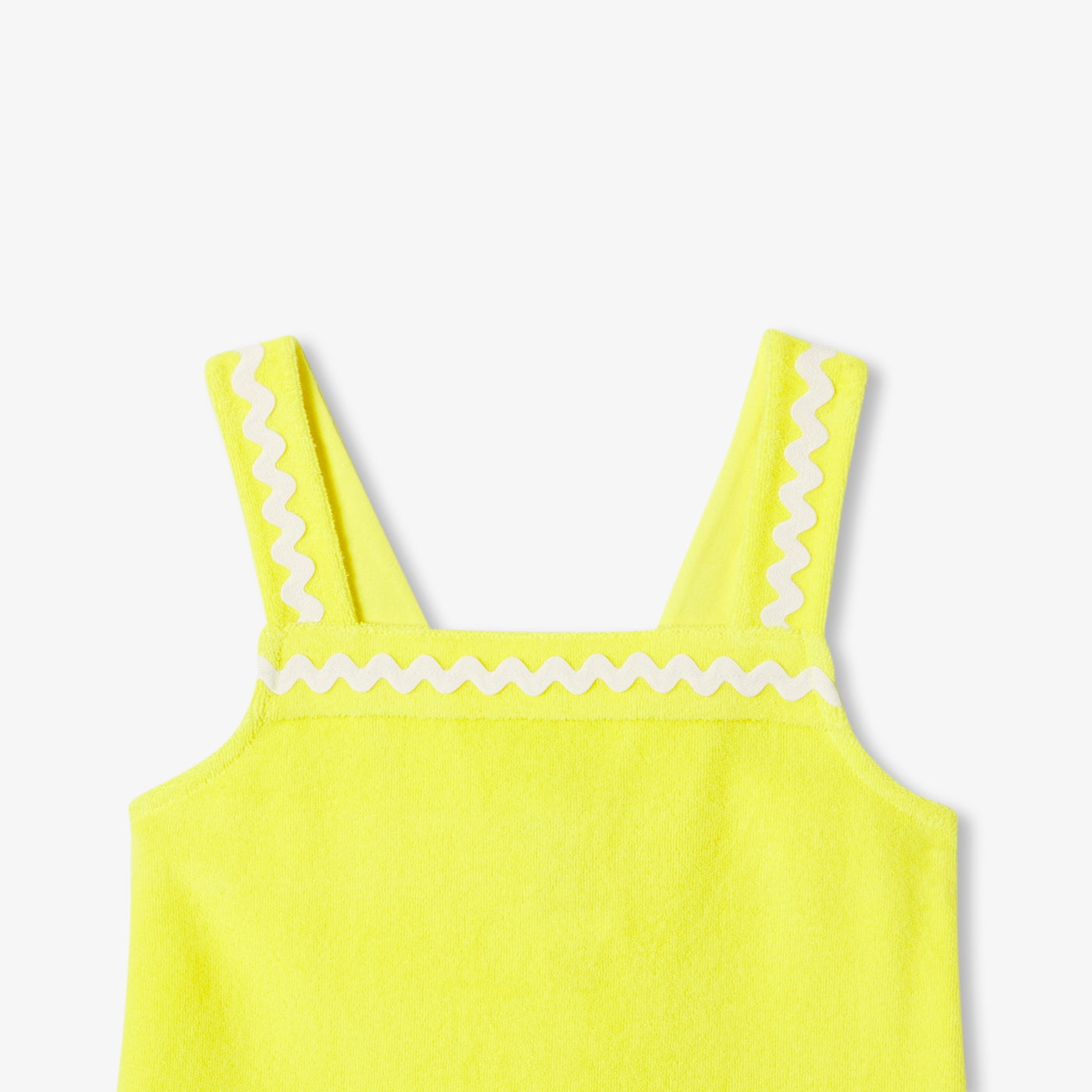 Girl terry cloth dress - jaune soleil
