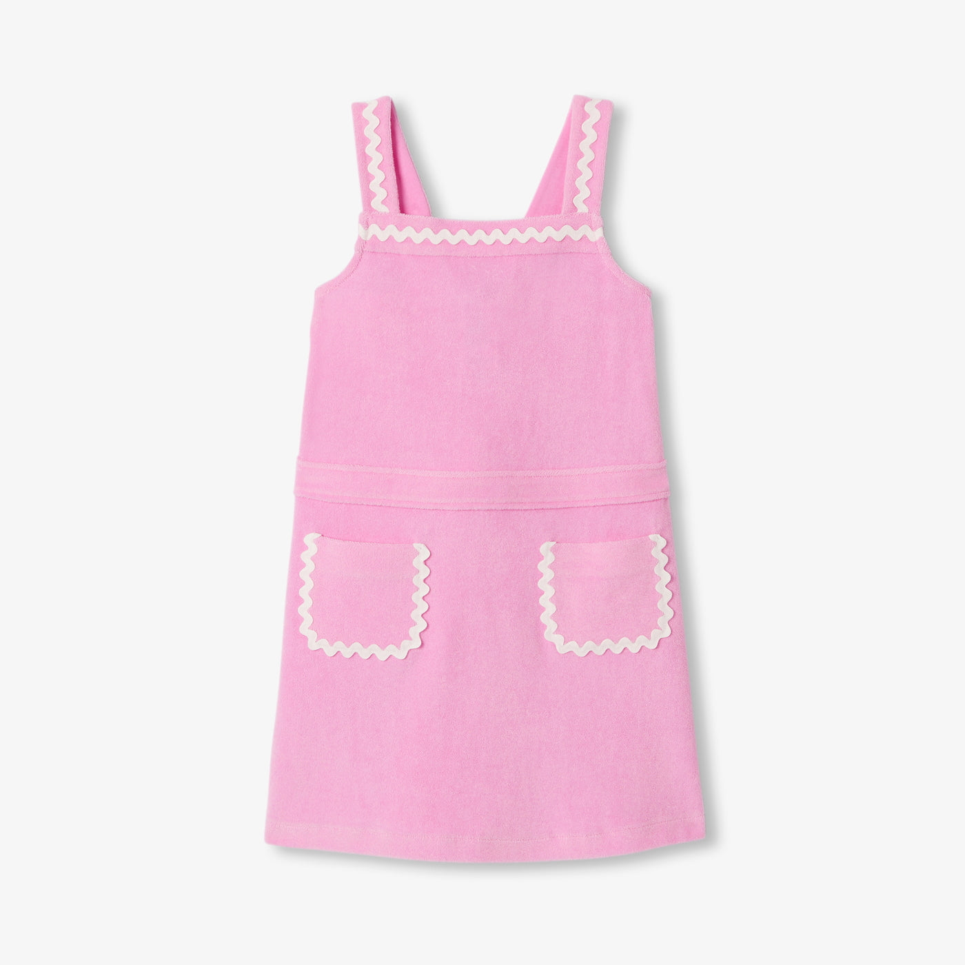Girl terry cloth dress - rose petale