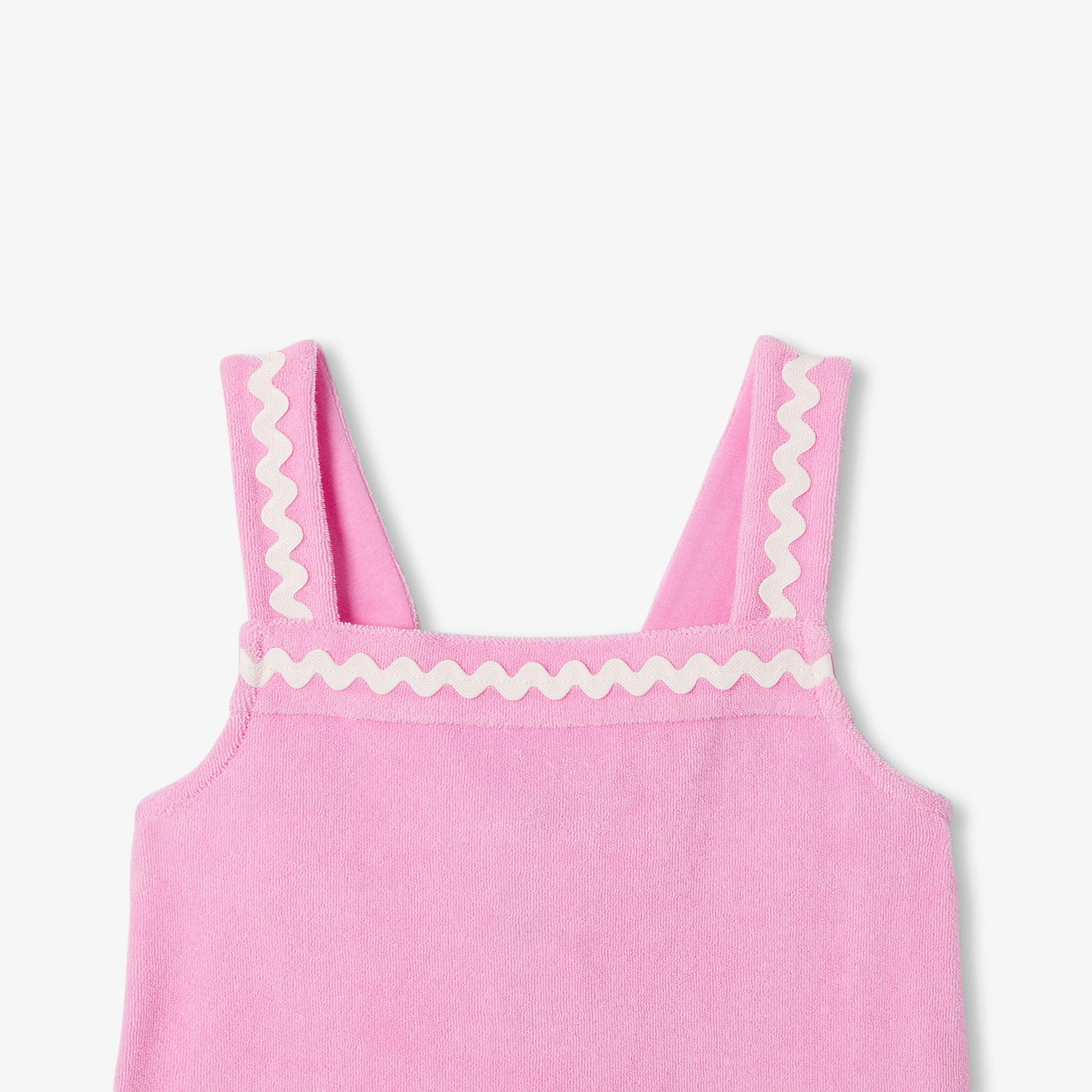 Girl terry cloth dress - rose petale