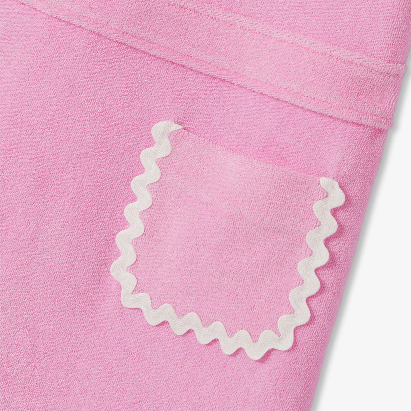 Girl terry cloth dress - rose petale