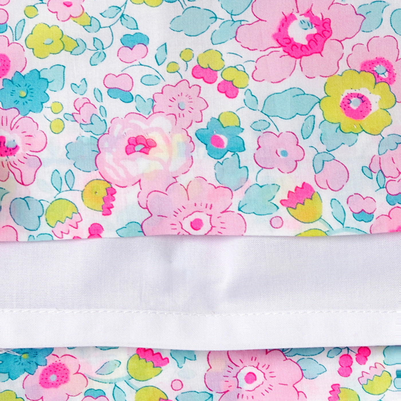 Girl Liberty fabric dress - blanc/multico