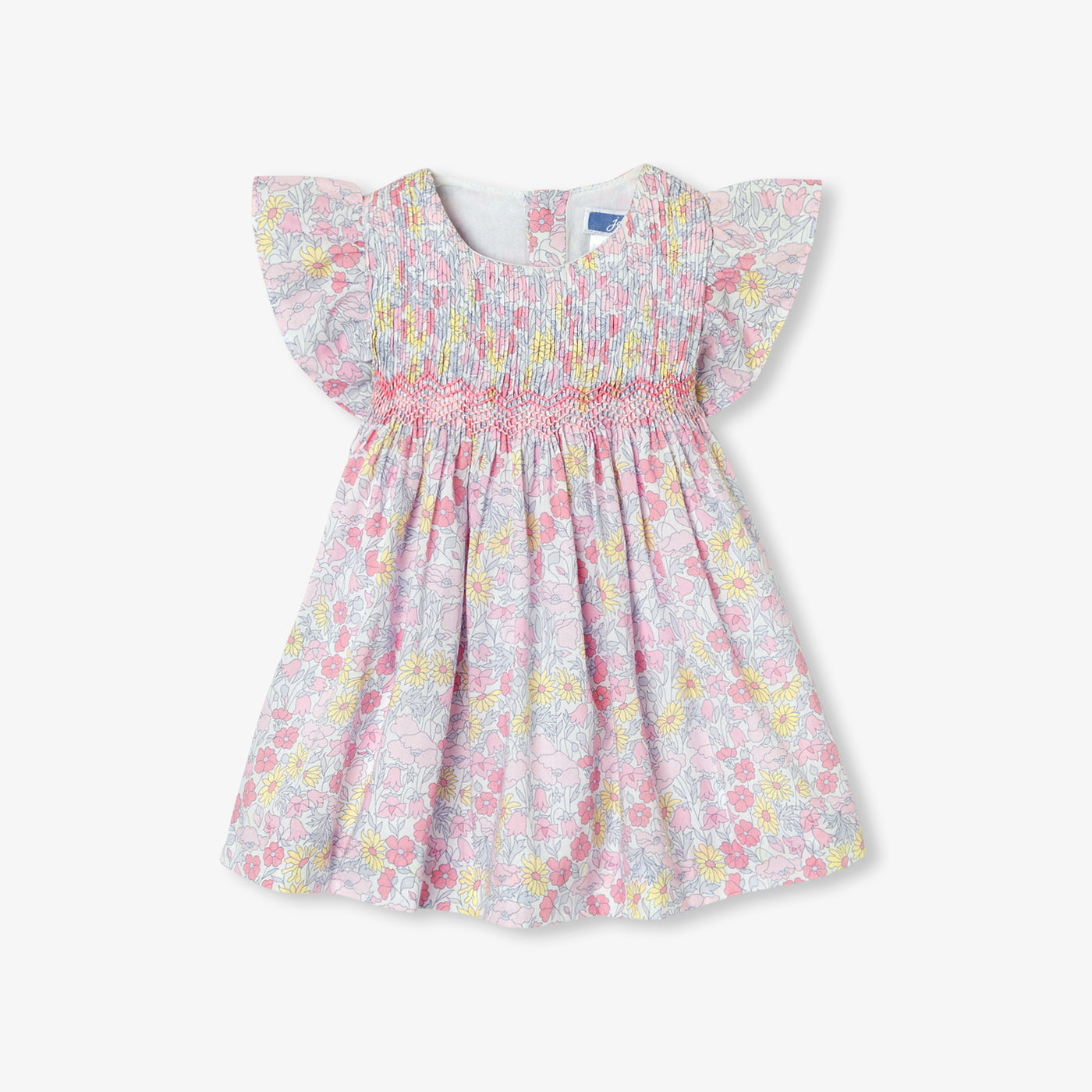 Baby girl dress in Liberty fabric - multico
