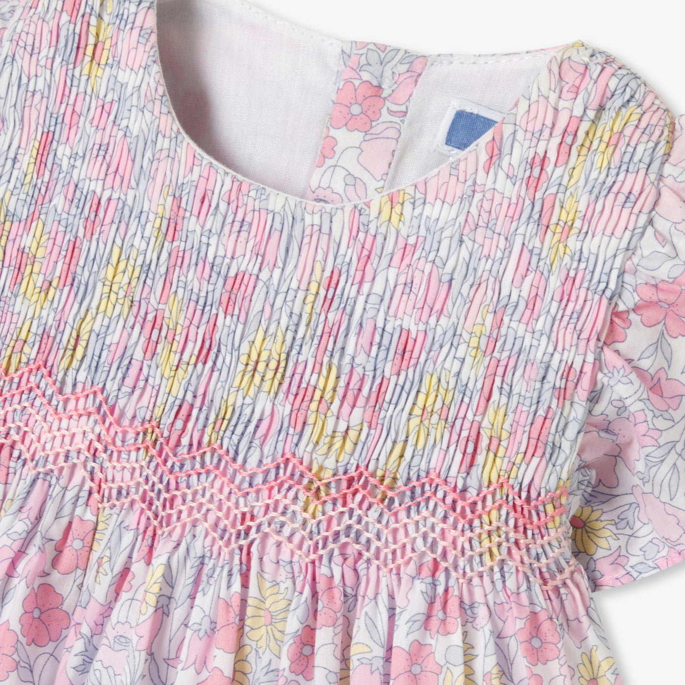 Baby girl dress in Liberty fabric - multico