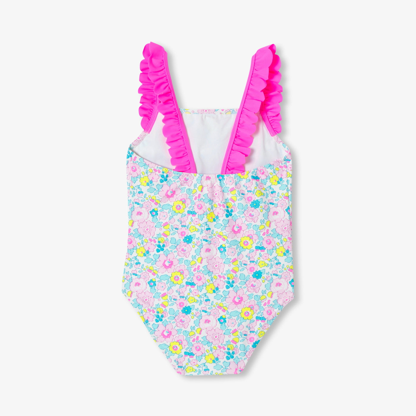 Girl one-piece swimsuit in Liberty fabric - multico