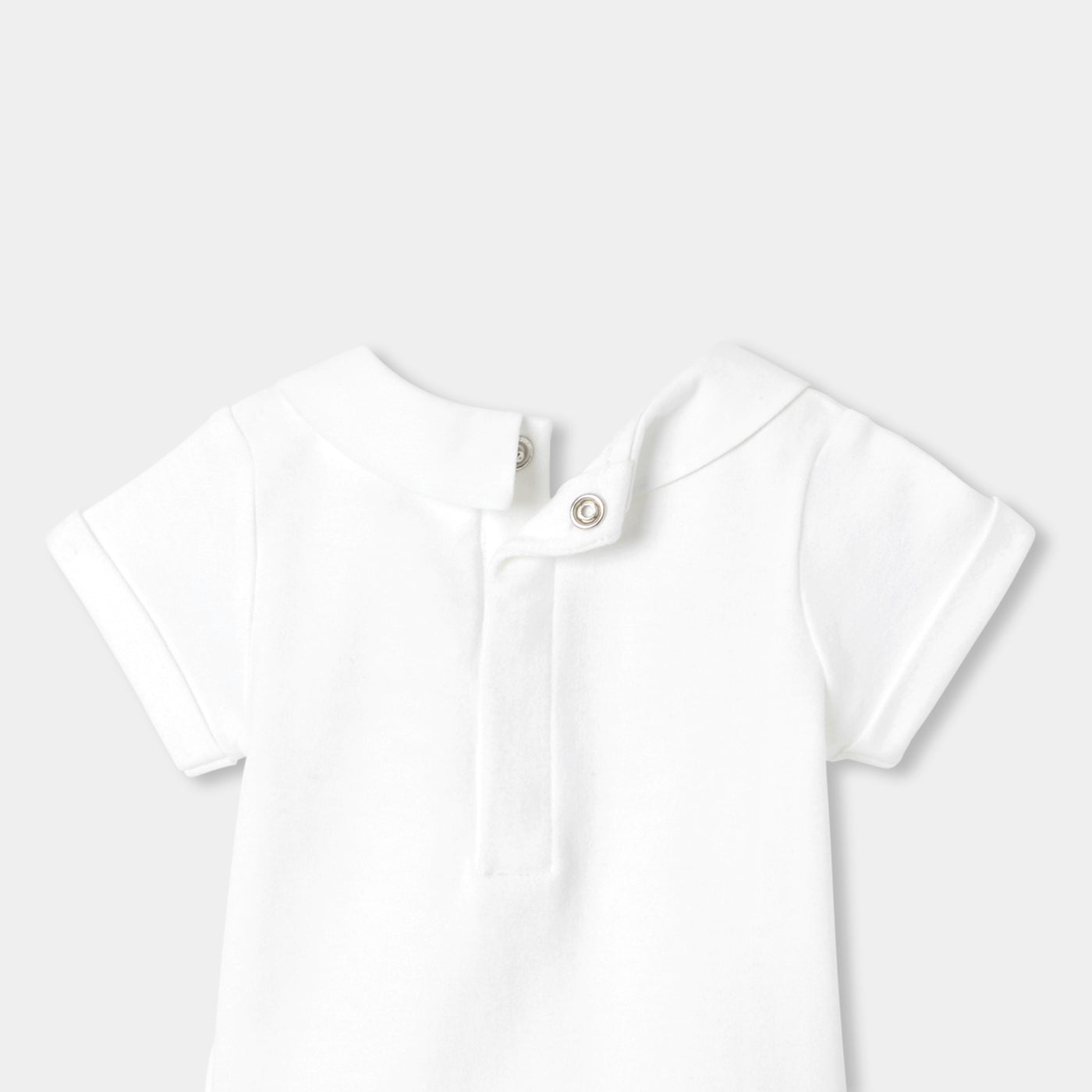 Baby boy interlock cotton bodysuit - blanc jacadi