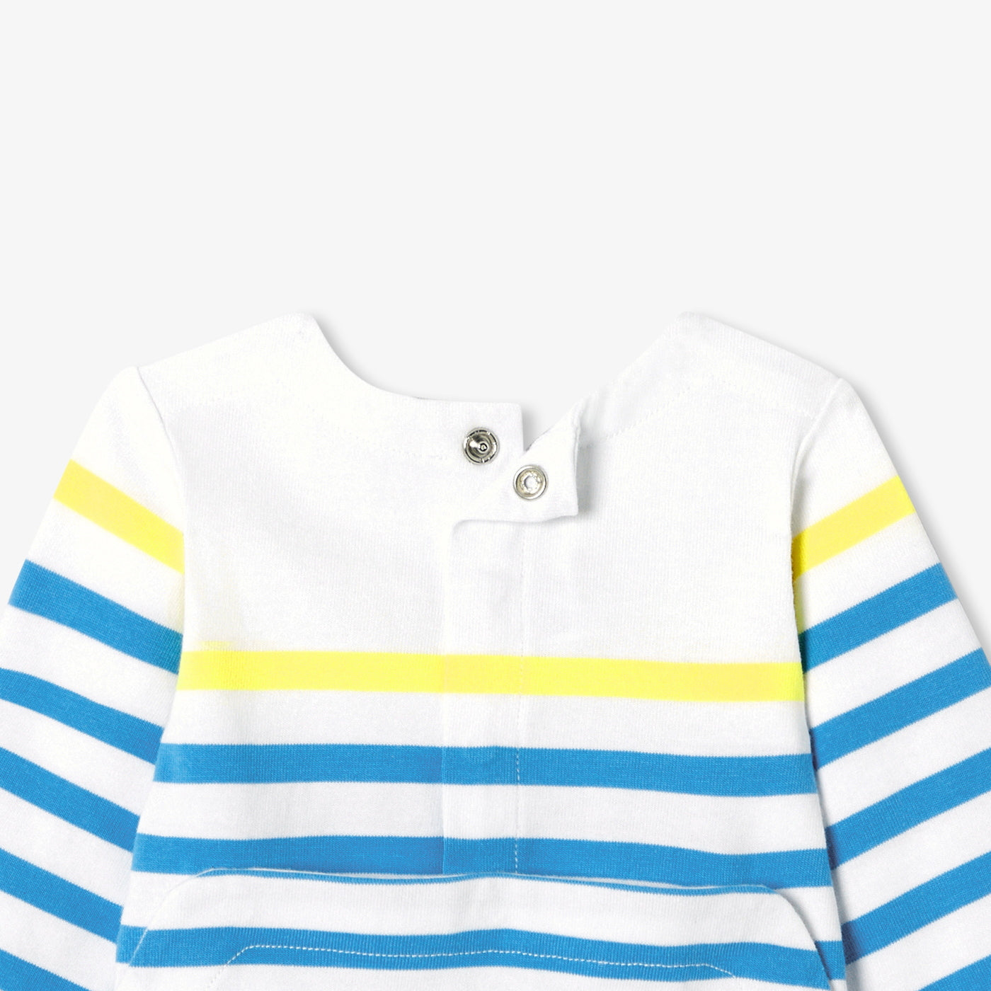 Baby boy striped jersey pyjamas - blanc/bleu