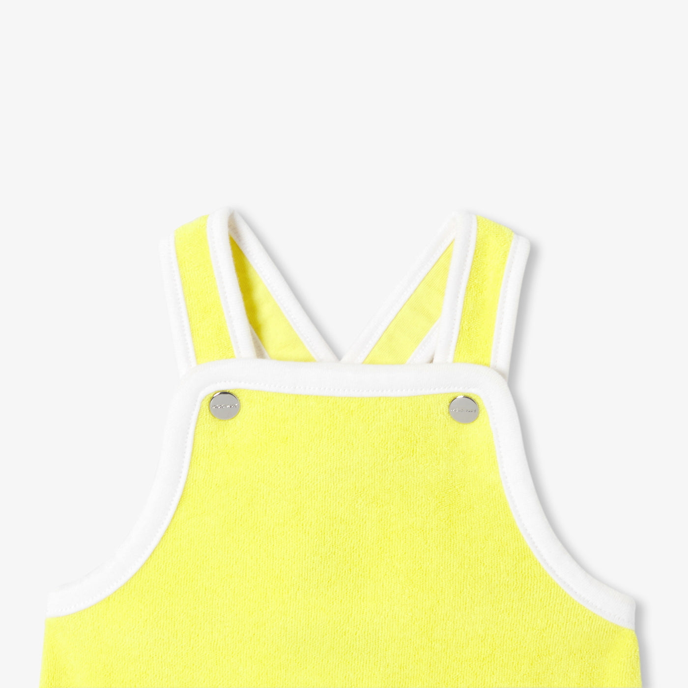 Baby romper in French terry - jaune soleil