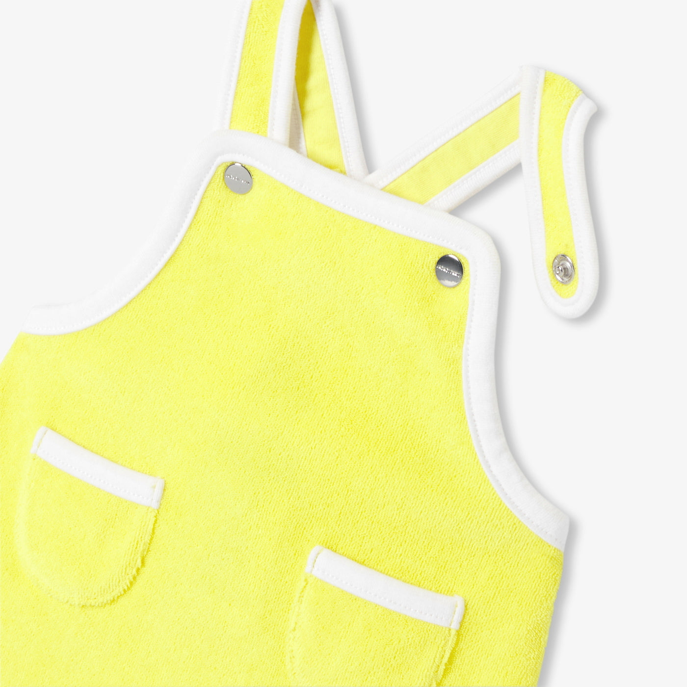 Baby romper in French terry - jaune soleil