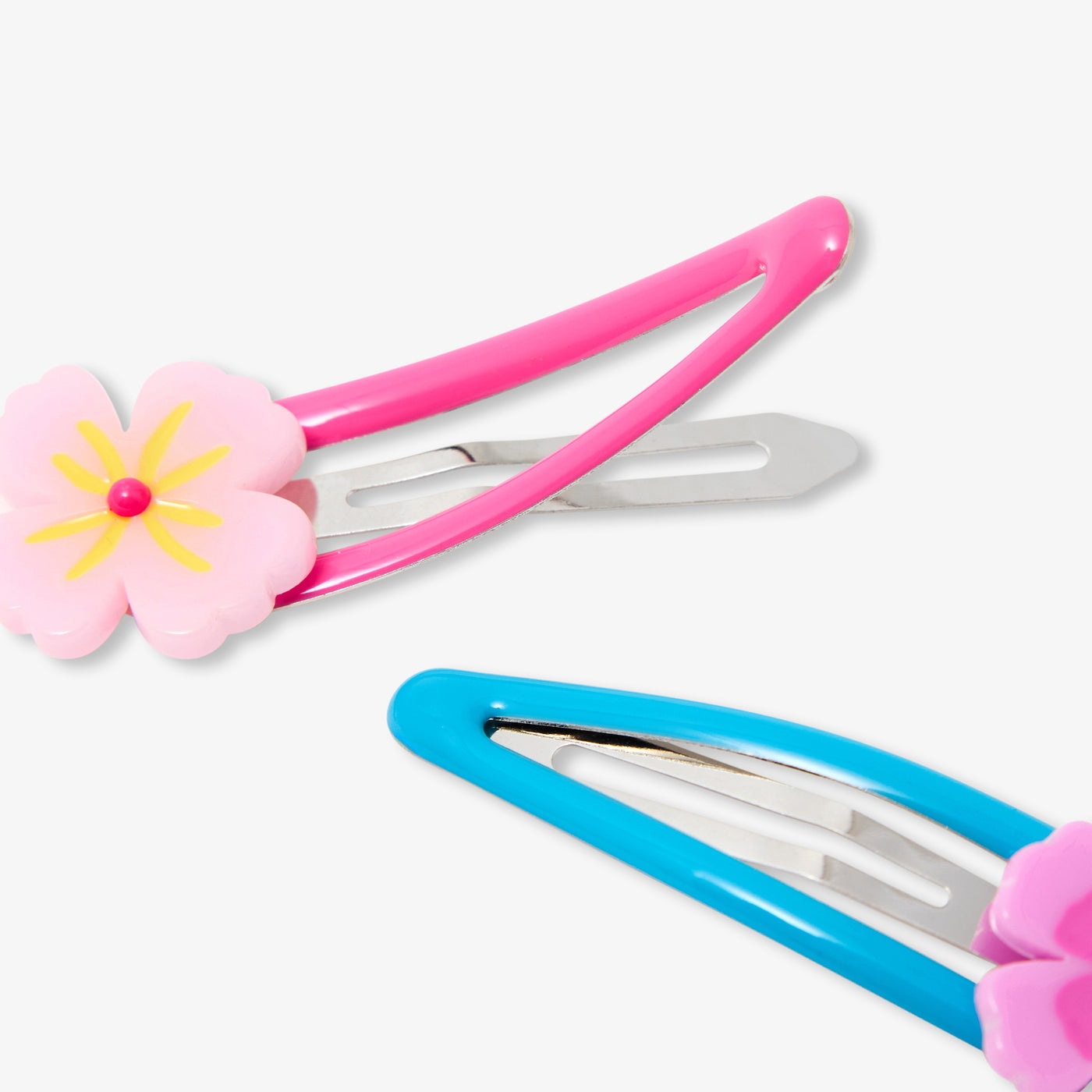 Girl pair of snap clips - multico