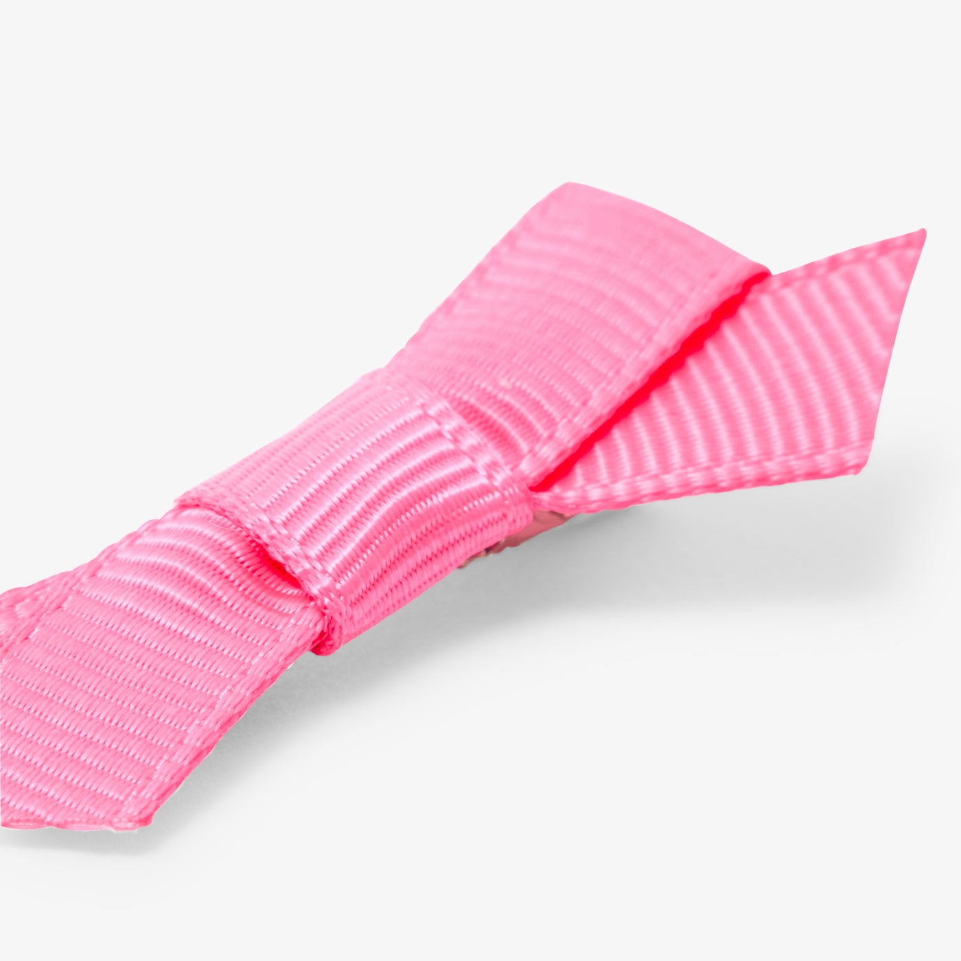 Baby girl crocodile clip duo with bow - rose couture