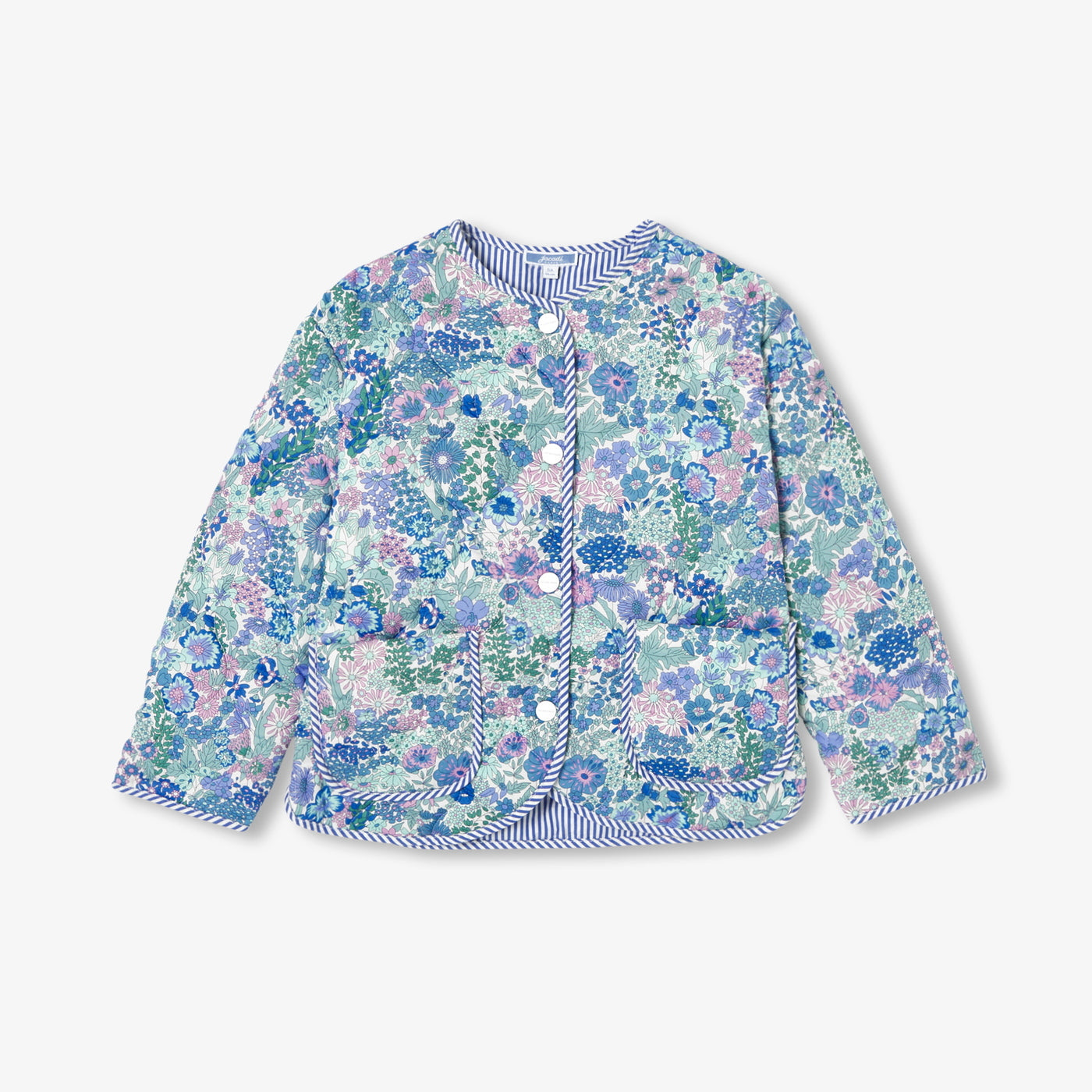 Girl Liberty fabric quilted jacket - bleu/multico