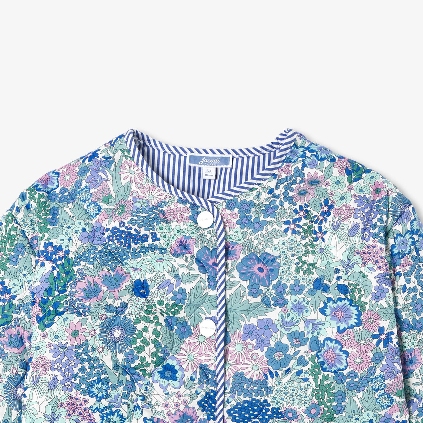 Girl Liberty fabric quilted jacket - bleu/multico