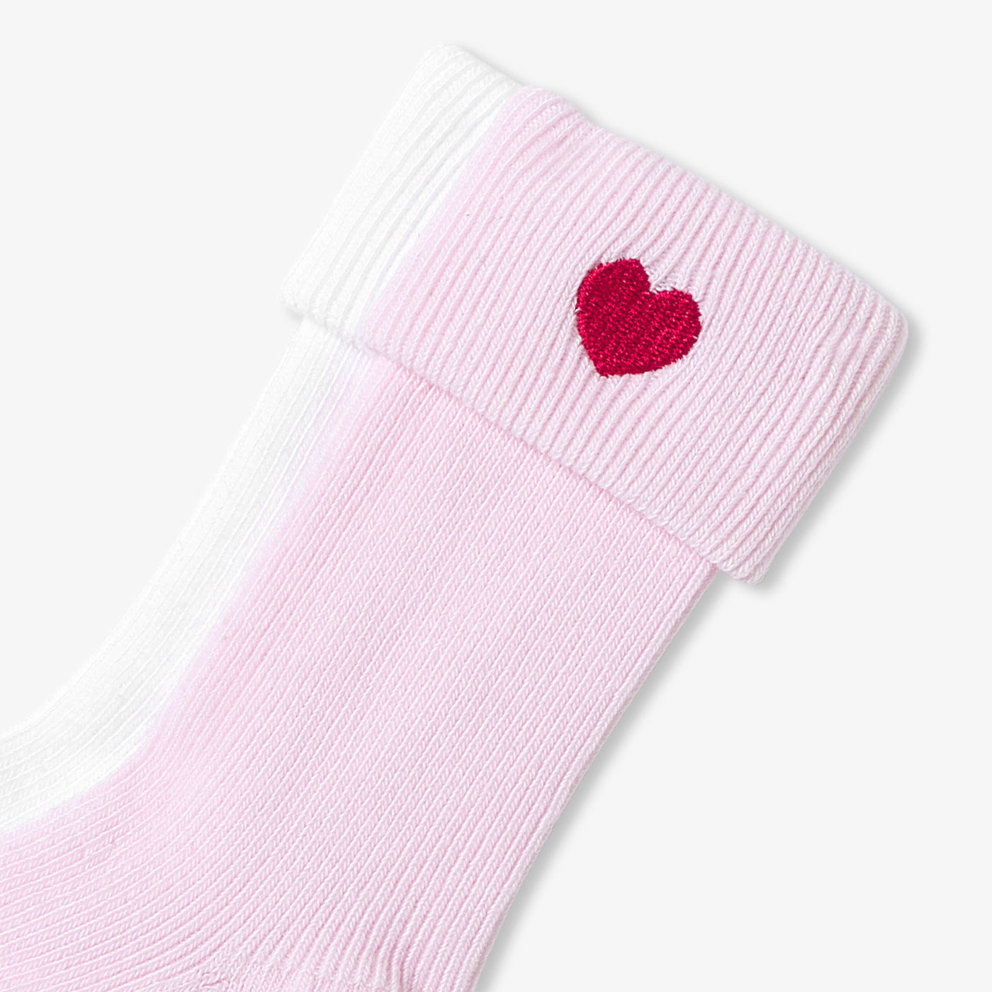 Baby girl sock set - rose/blanc