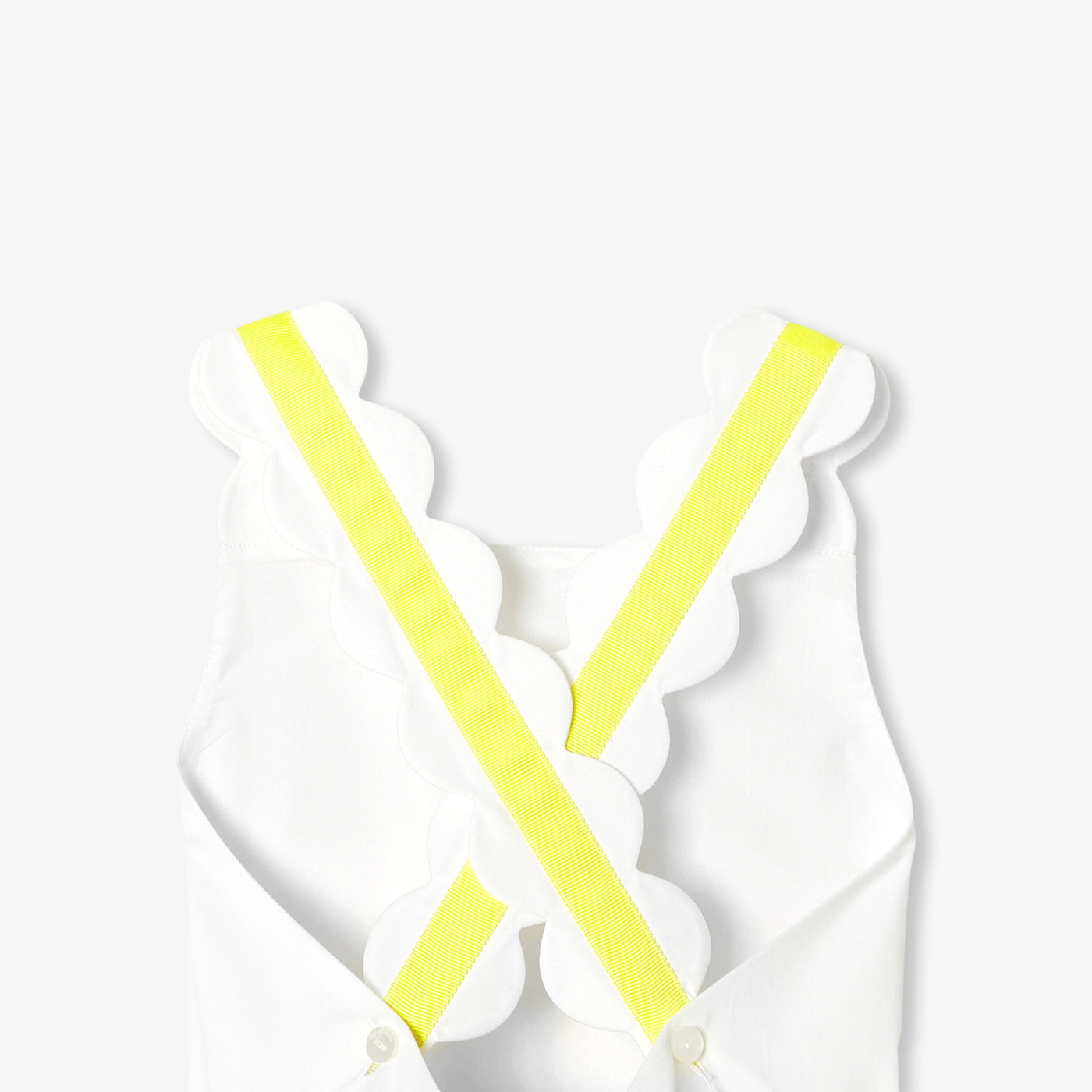 Girl ceremony dress - blanc/jaune