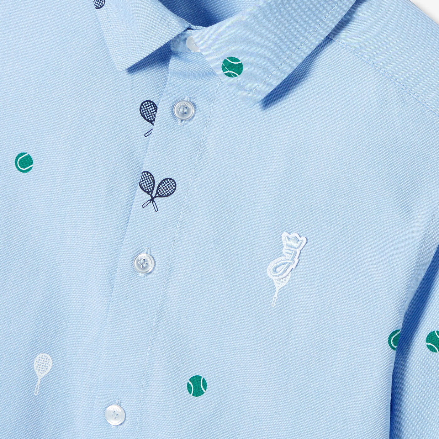 Boy short-sleeved shirt - bleu clair jacadi