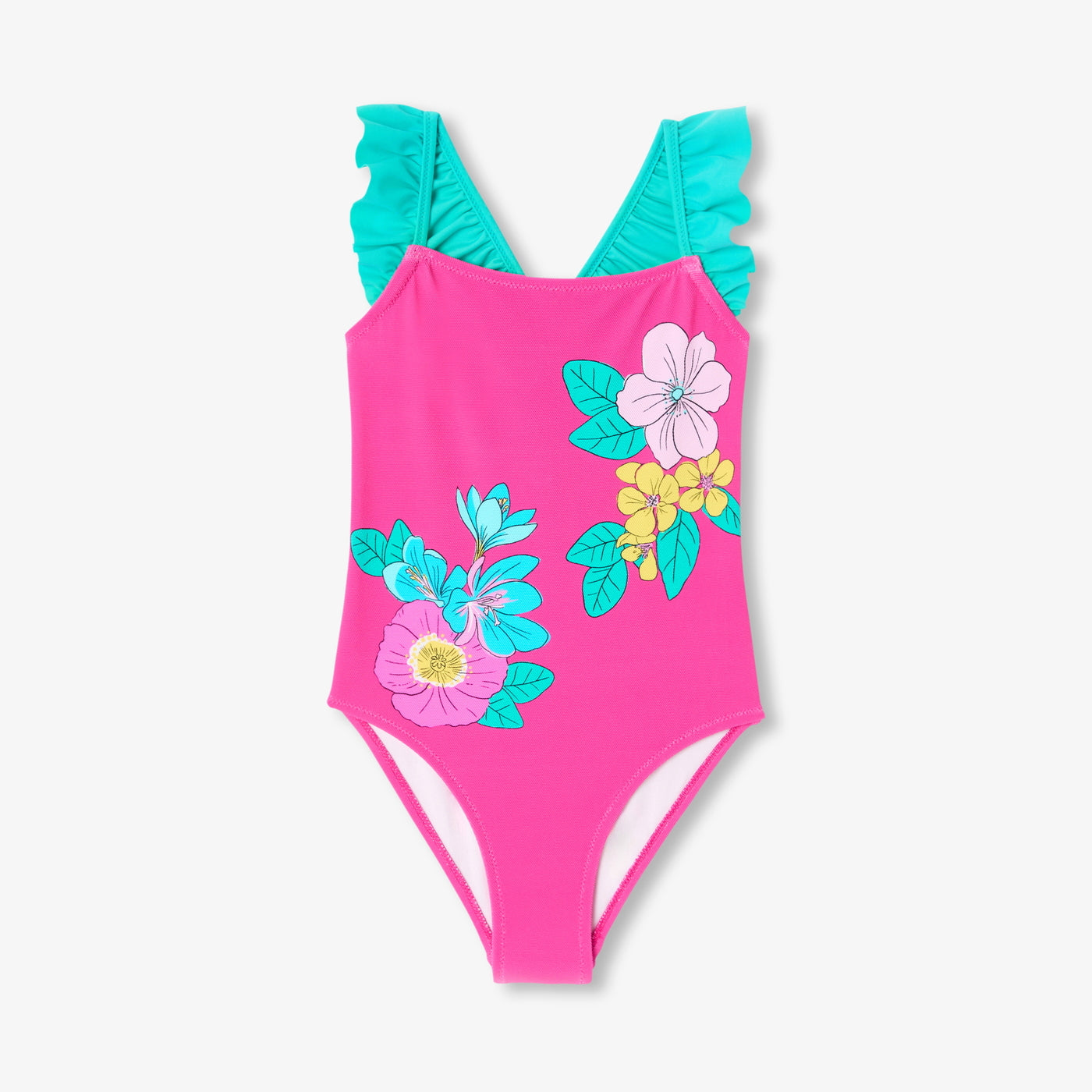 Girl one-piece swimsuit - multico